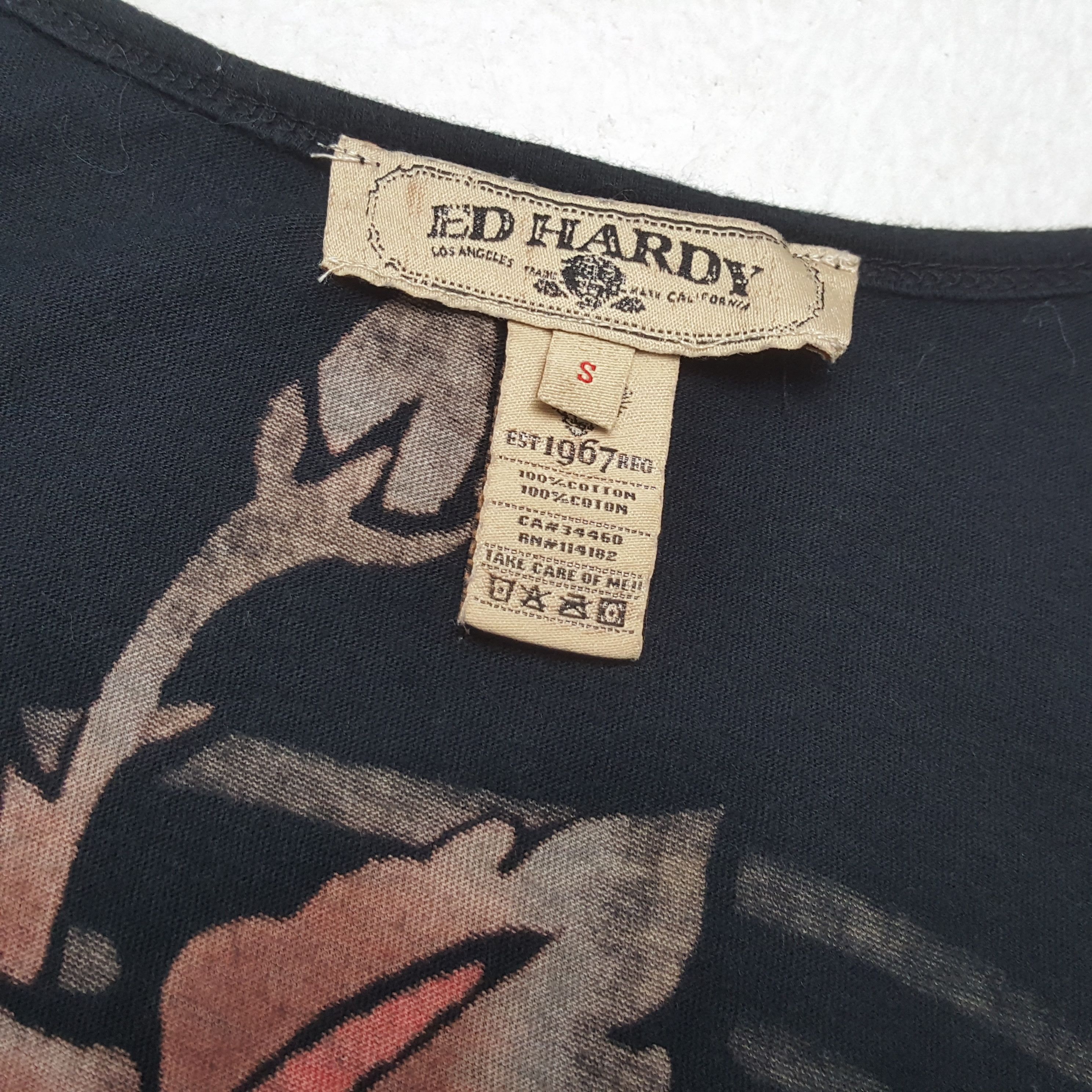Christian Audigier × Ed Hardy × Vintage ED HARDY by CHRISTIAN AUDIGIER Rock Punk Style Tank Top Size US XS / EU 42 / 0 - 8 Thumbnail