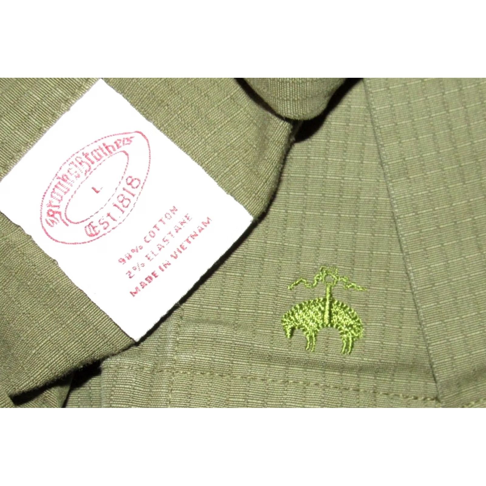 Brooks Brothers BROOKS BROTHERS Green Military Shirt Jacket Large Size US L / EU 52-54 / 3 - 3 Thumbnail