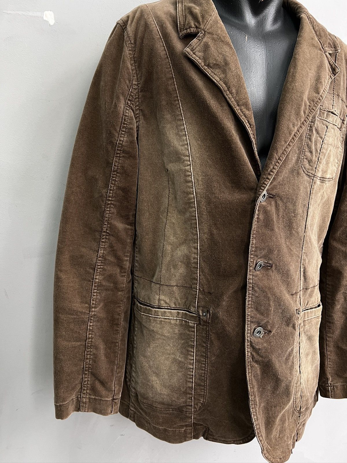Diesel Junya Watanabe style corduroy washed y2k style blazer jacket Size US M / EU 48-50 / 2 - 3 Thumbnail