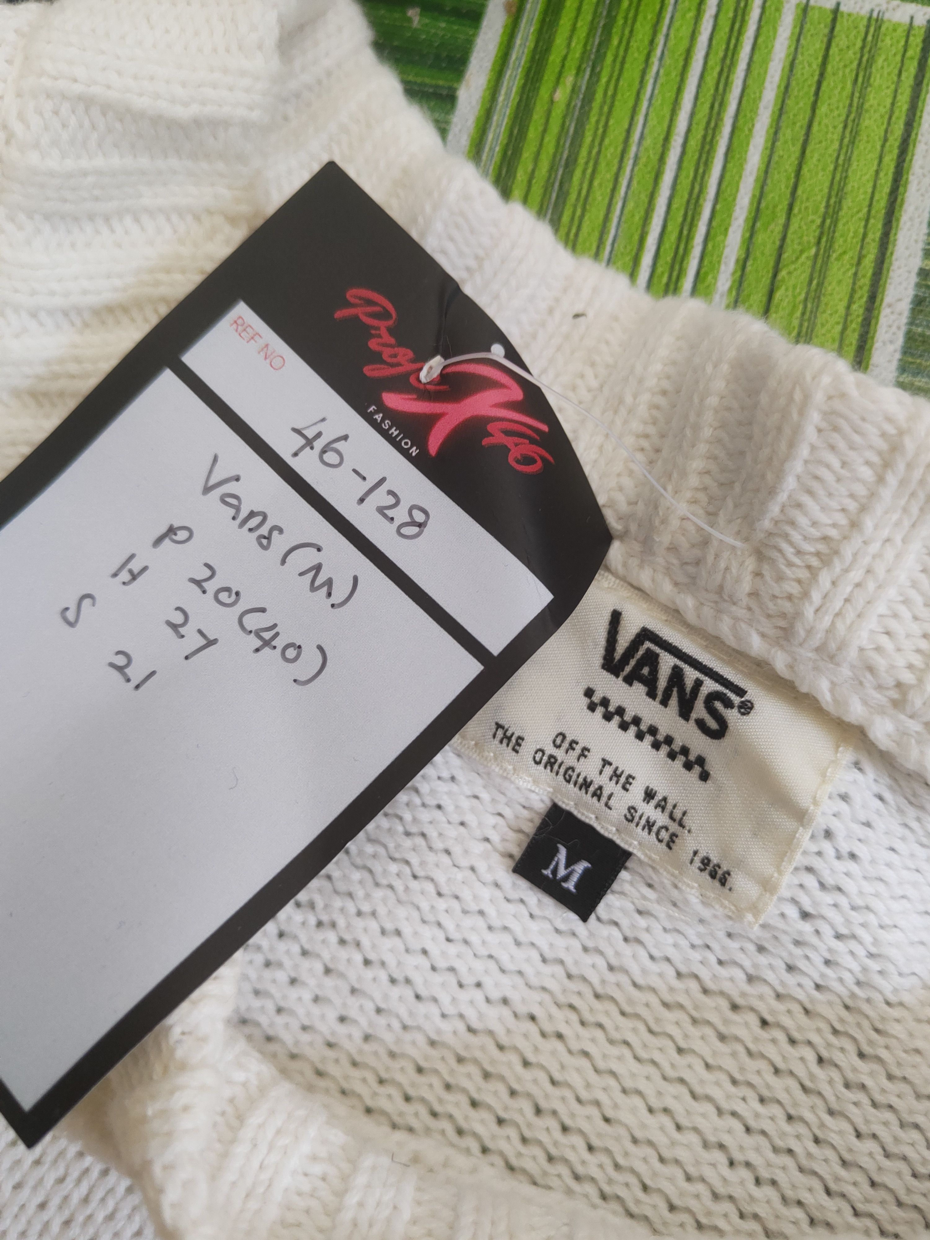 Vans DL Vans White Knitwear Sweatshirts #46-128 Size US M / EU 48-50 / 2 - 12 Thumbnail