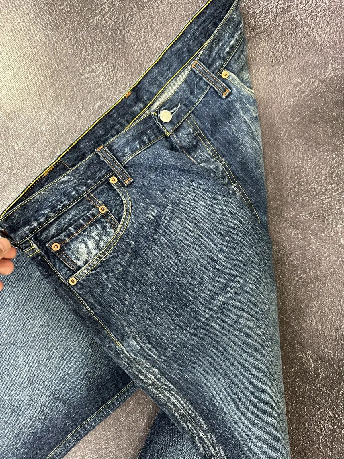 Levi's × Vintage Vintage Levi’s 501 Straight Fit Faded Blue Denim Jeans Size US 38 / EU 54 - 8 Thumbnail