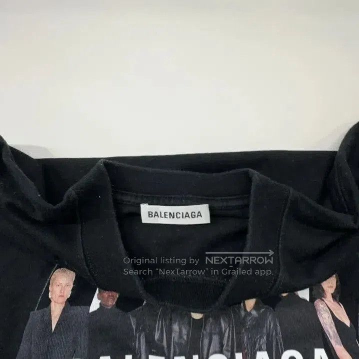 Balenciaga Balenciaga Black Crew Neck Graphic T. Size US XS / EU 42 / 0 - 1 Thumbnail