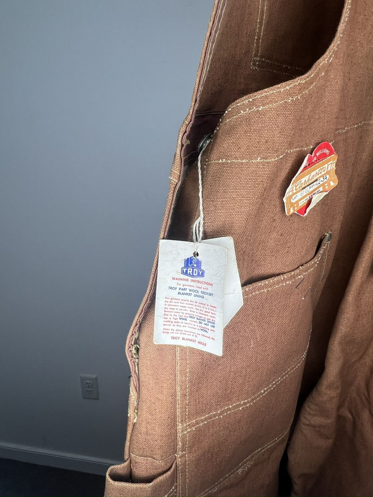Carhartt VINTAGE 50s Carhartt Overalls Dead Stock NEW WITH TAG Size US 42 / EU 58 - 4 Thumbnail