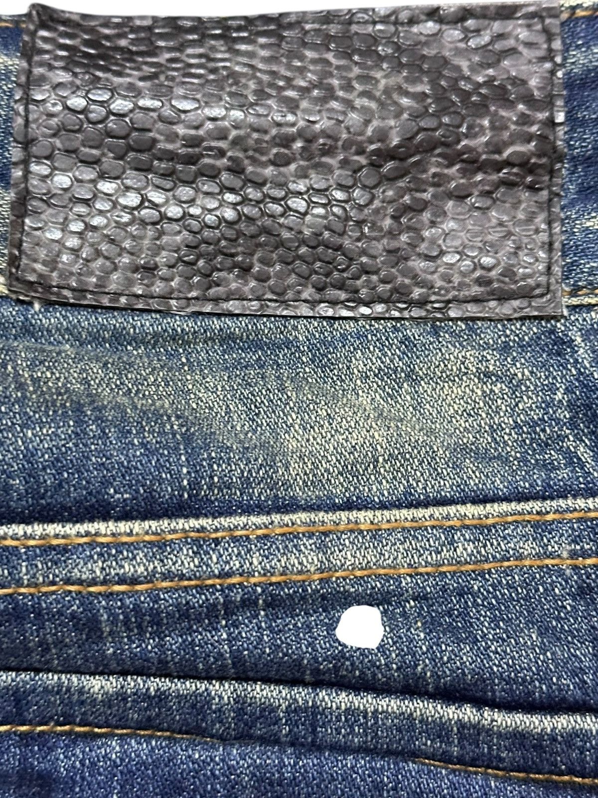 Junya Watanabe Vintage Vence Flare Mudwash Honeycomb Distressed Denim Size US 31 - 9 Thumbnail