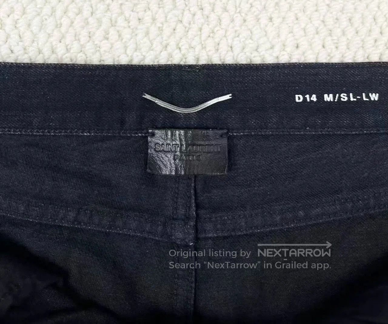 Saint Laurent Paris black straight. Size US 30 / EU 46 - 3 Thumbnail