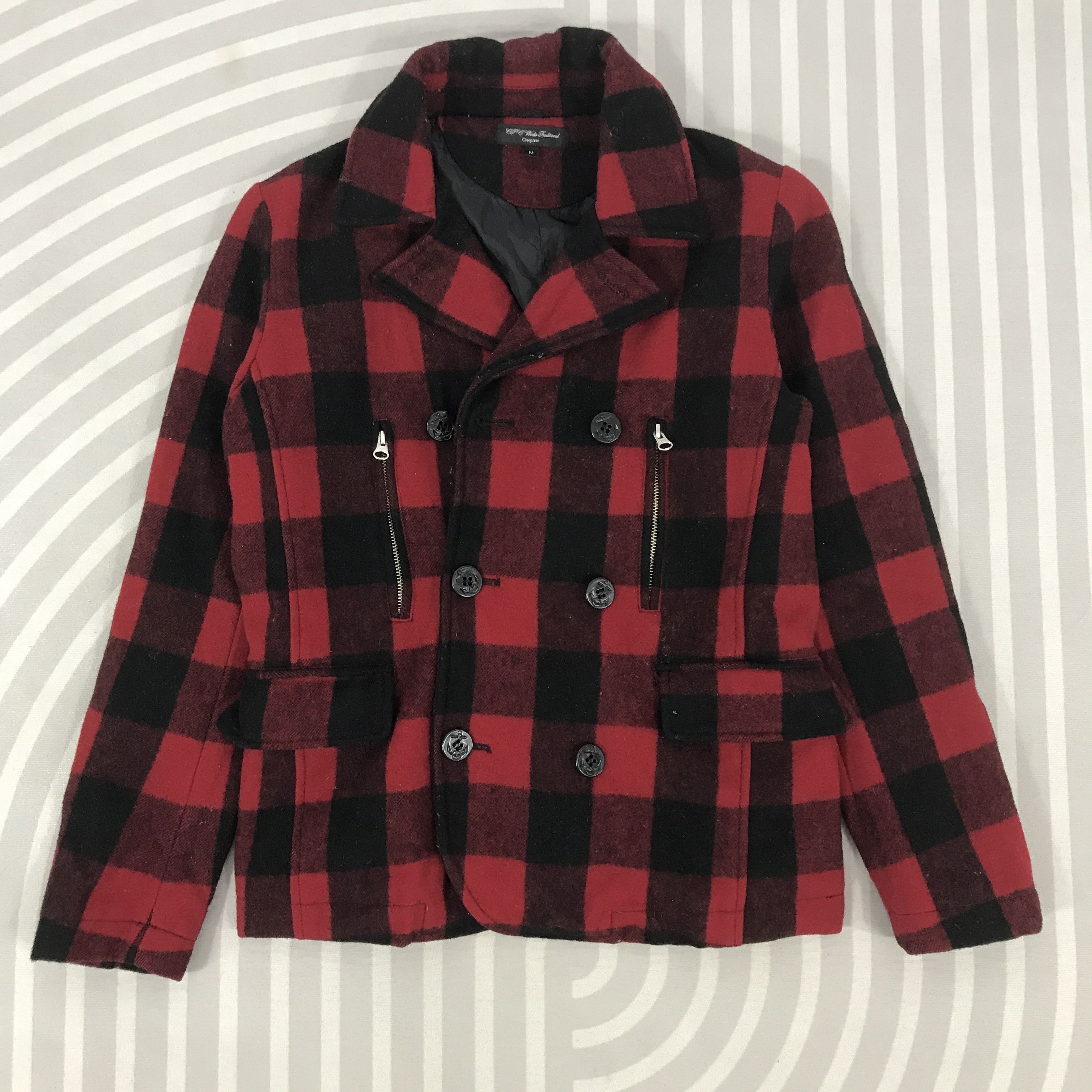 Vintage Ciaopanic Tartan Punk style Wool Jacket K72B18