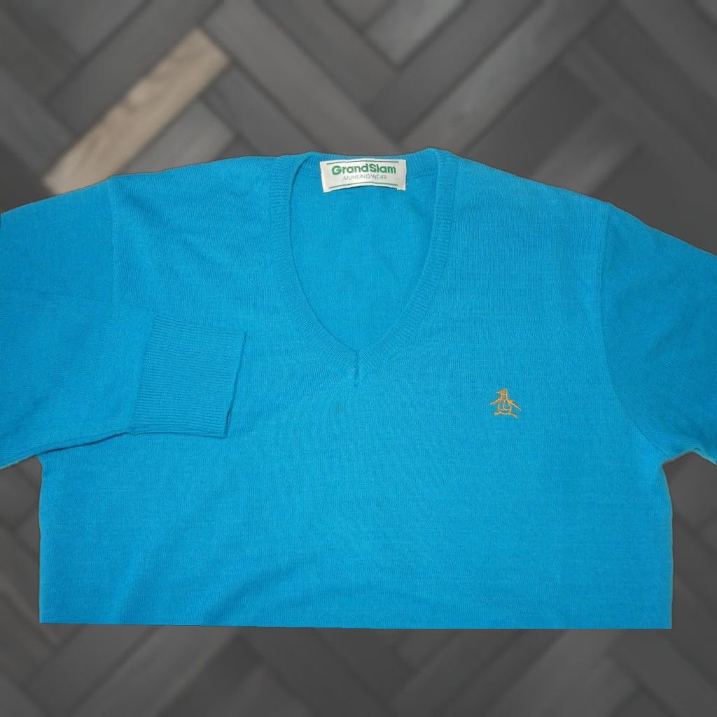 Vintage VINTAGE Grand Slam Pullover Sweater Blue Mens Small Size US S / EU 44-46 / 1 - 1 Thumbnail