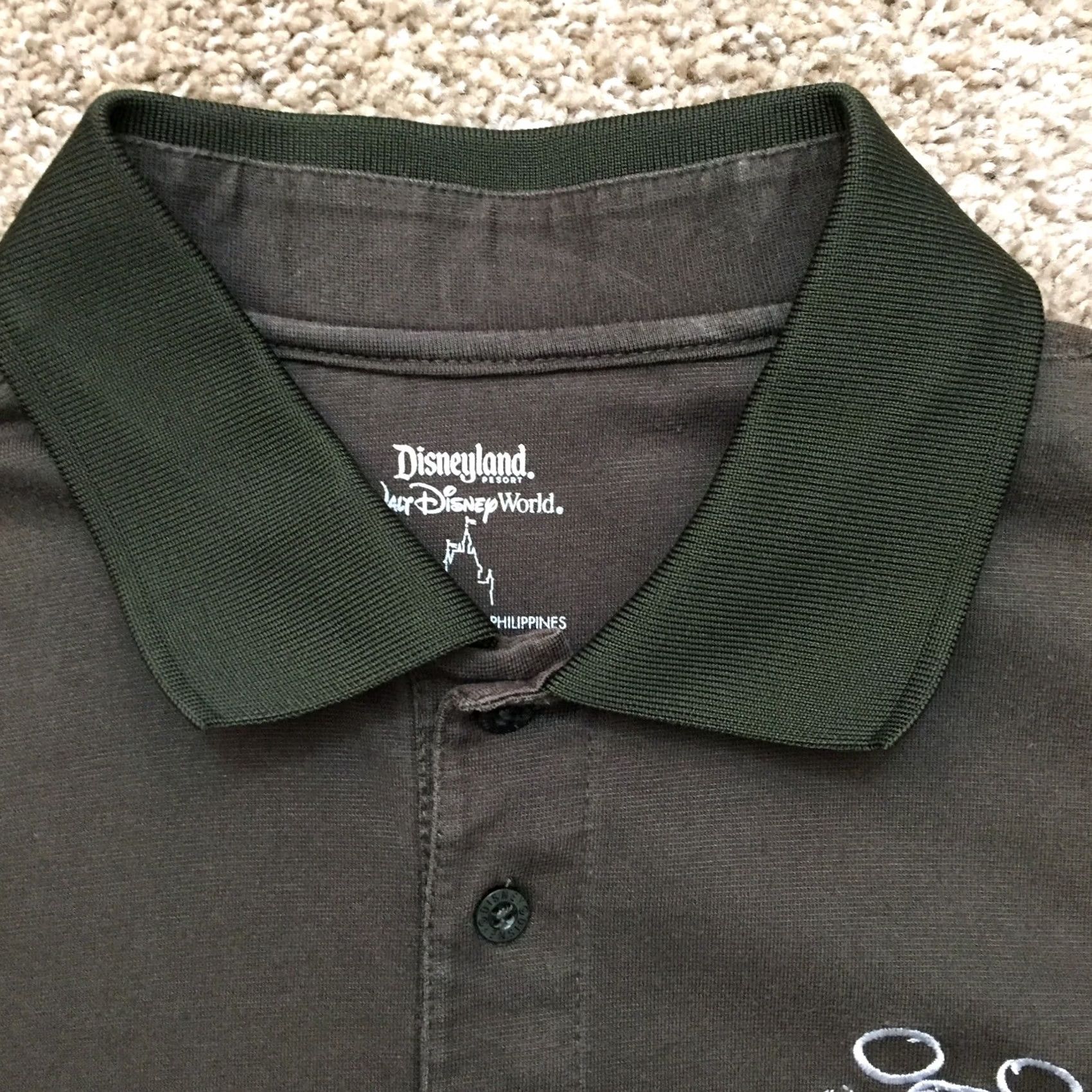 Disney Walt Disney World Polo Shirt Mens Large Brown Short Sleeve Polo Shirt Rugby Brown Mens Large Disney World Polo Shirt Size US L / EU 52-54 / 3 - 2 Thumbnail