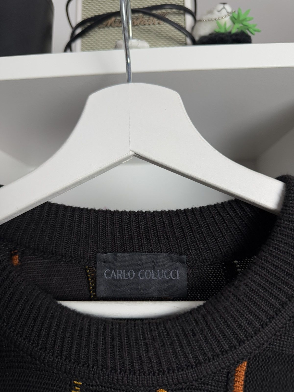 Carlo Colucci × Vintage Vintage Carlo Colucci multicolour cable knit sweater XL y2k Size US XL / EU 56 / 4 - 4 Thumbnail