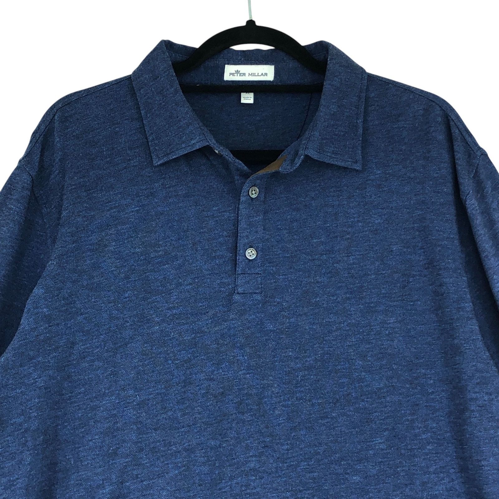 Peter Millar Peter Millar Size XL Polo Long Sleeve Suede Placket *ALTERED Size US XL / EU 56 / 4 - 2 Thumbnail