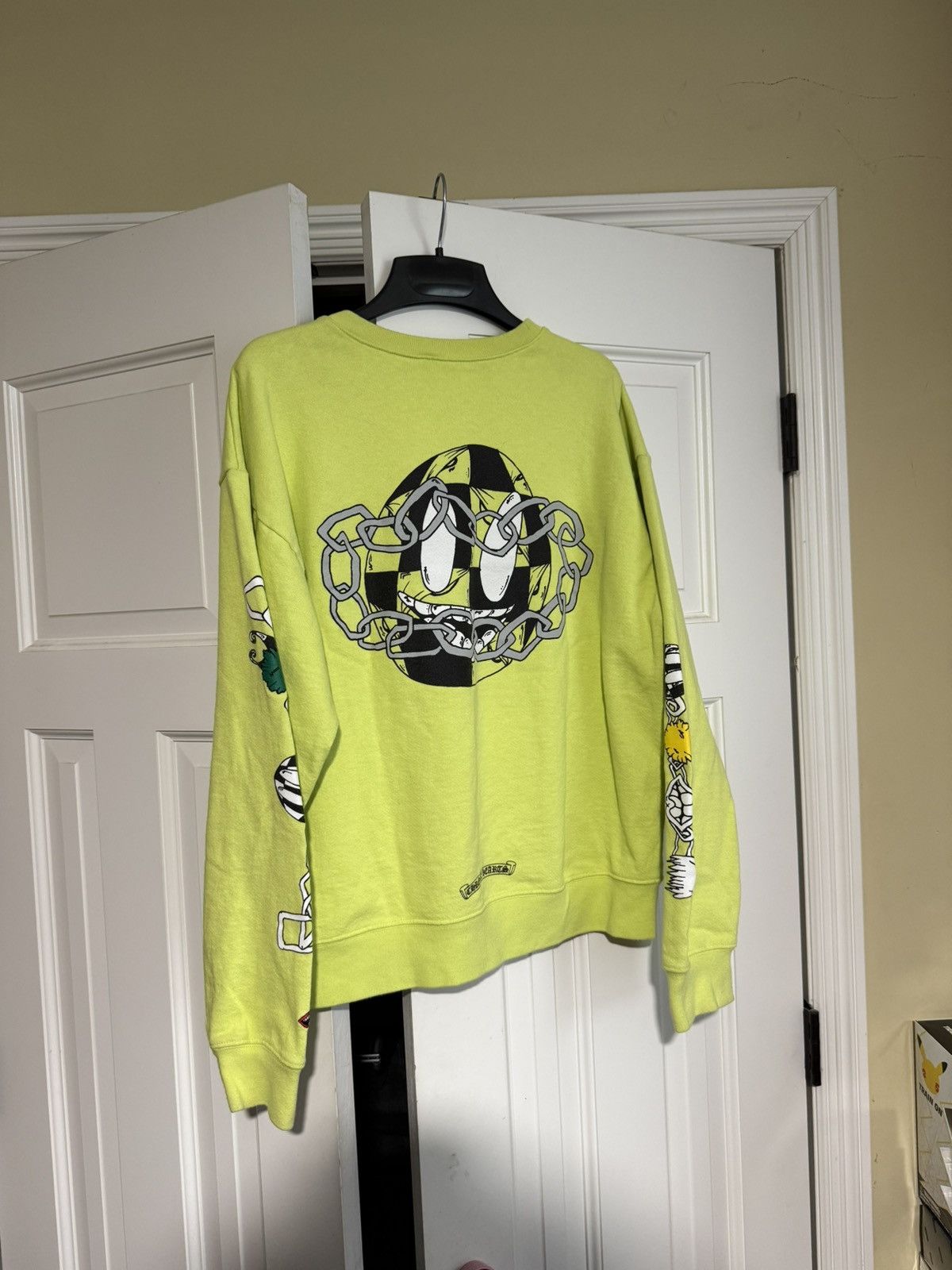 Chrome Hearts Chrome Hears Green Matty Boy “Chain Games” Crewneck Size US L / EU 52-54 / 3 - 2 Thumbnail