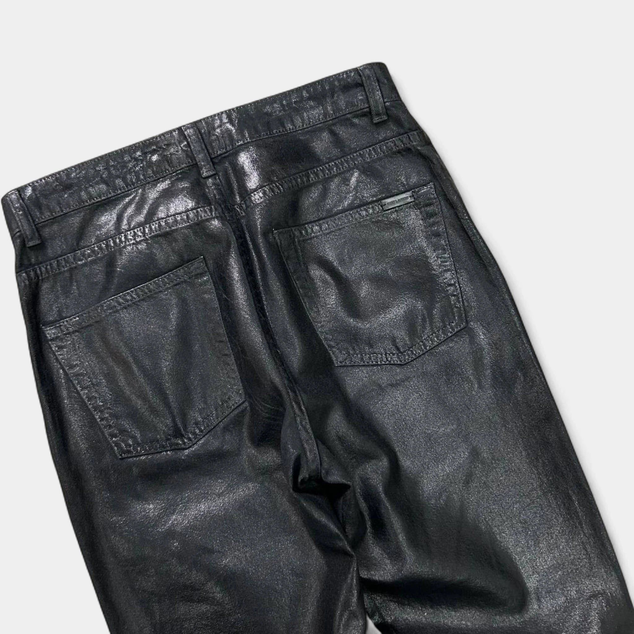 Saint Laurent Paris Saint Laurent Paris D05 Waxed Skinny Jeans Size US 28 / EU 44 - 6 Thumbnail