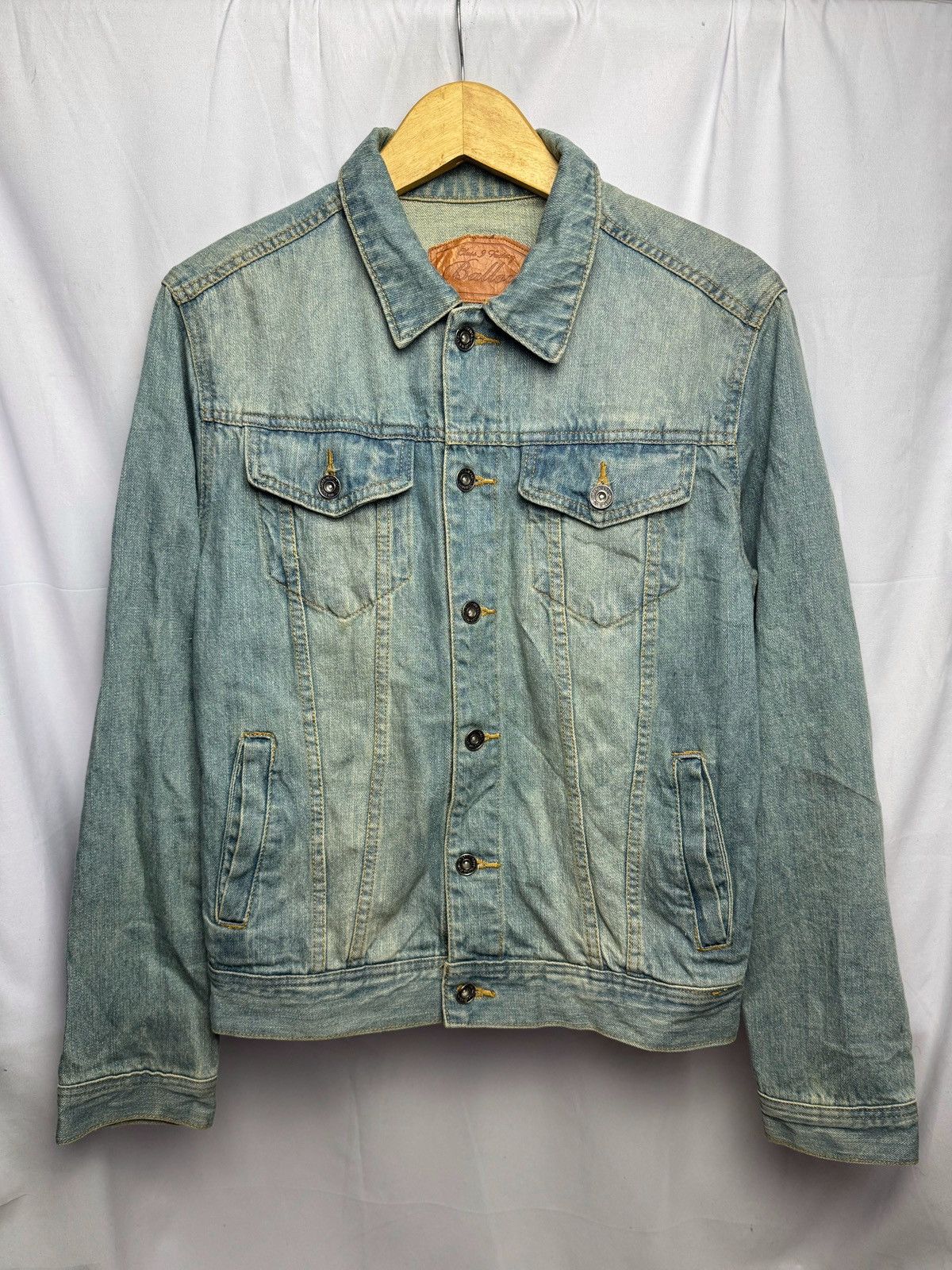 Japanese Brand Japanese Ballow Washed Denim Jacket Vintage Size US M / EU 48-50 / 2 - 1 Thumbnail