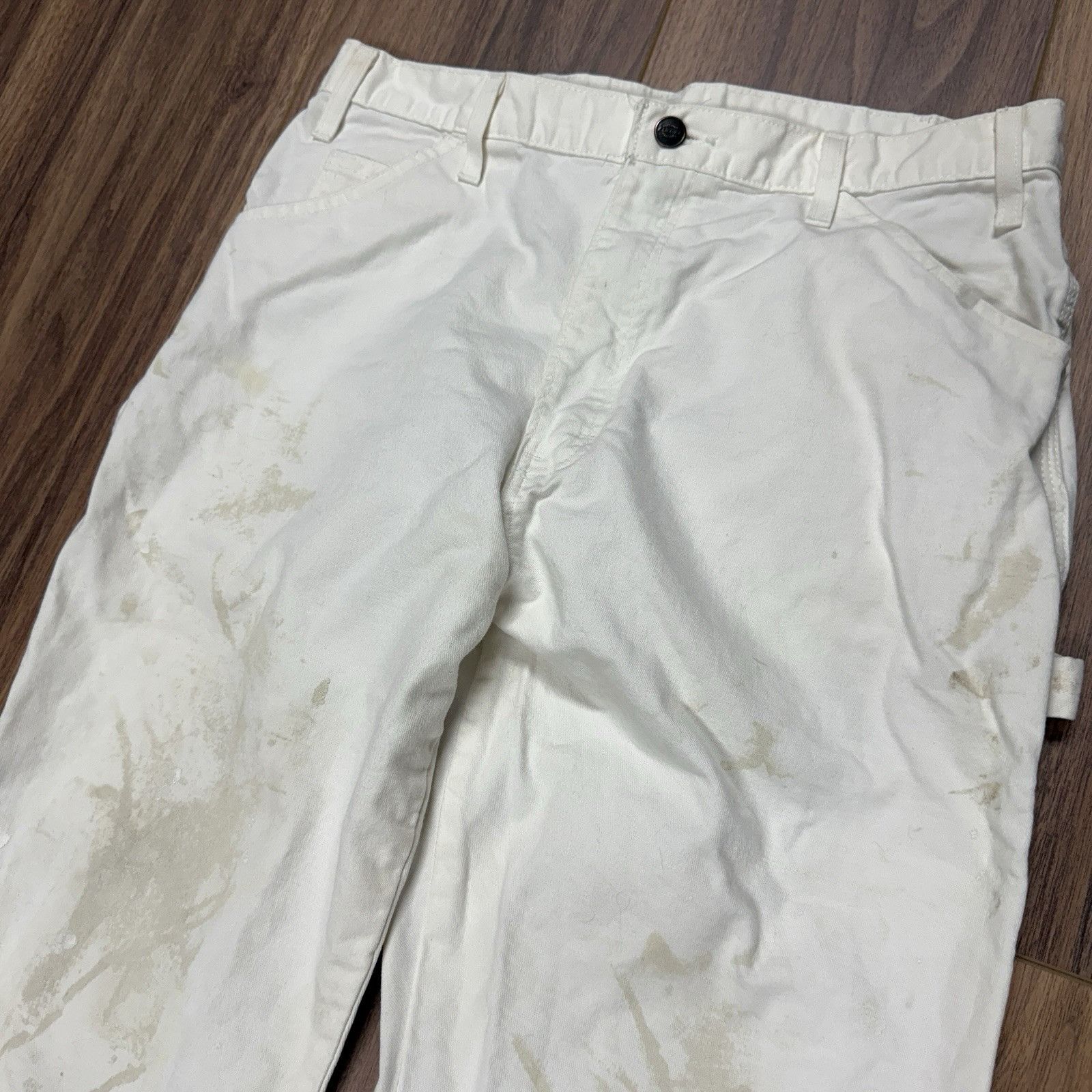 Dickies Dickies Painter Pants Mens 34x34 (32x32.5) White Carpenter W Size US 34 / EU 50 - 3 Thumbnail