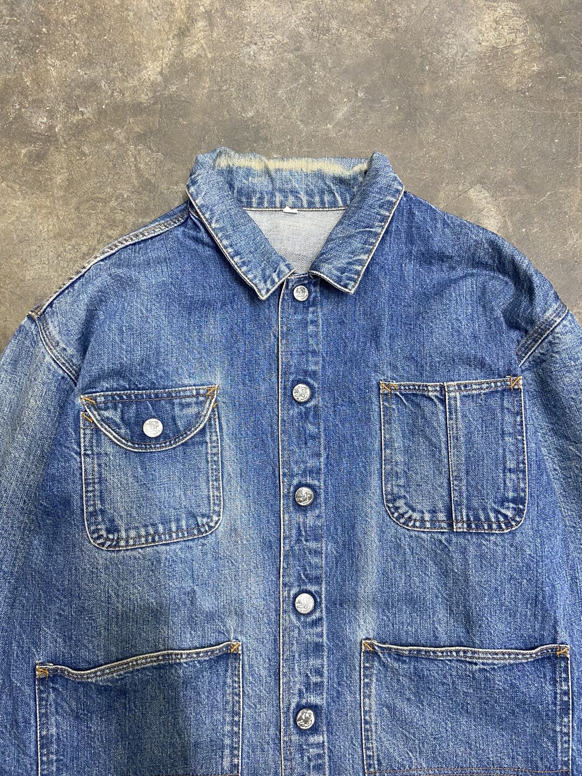 Vintage Vintage 80s Vintage Bobson jacket jeans sun faded Size US L / EU 52-54 / 3 - 4 Thumbnail