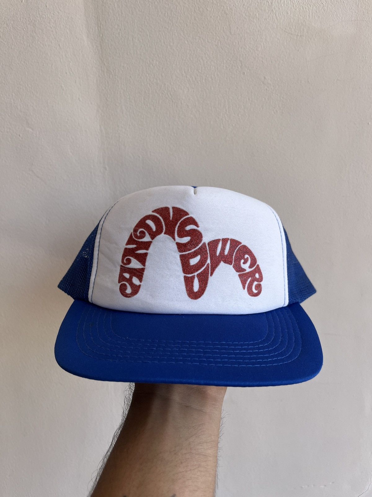 Evisu × Japanese Brand 🔥Y2K EVISU SEAGULL ANDY SOUWER TRUCKER HAT Size ONE SIZE - 4 Thumbnail