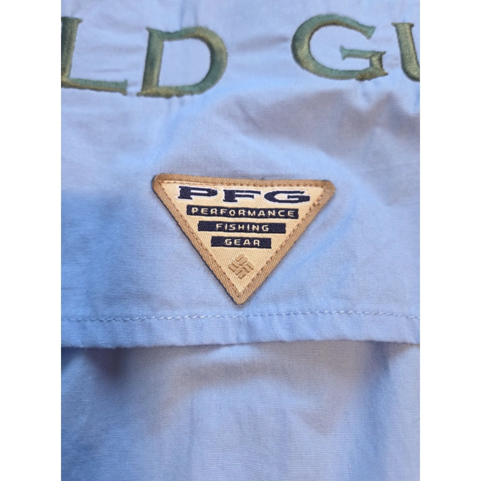Vintage Columbia PFG Shirt Medium Blue Ventilated Button-Up Embroidered Outdoor UV Protection Pockets Men's Regular M (Long Sleeve) Size US M / EU 48-50 / 2 - 7 Thumbnail