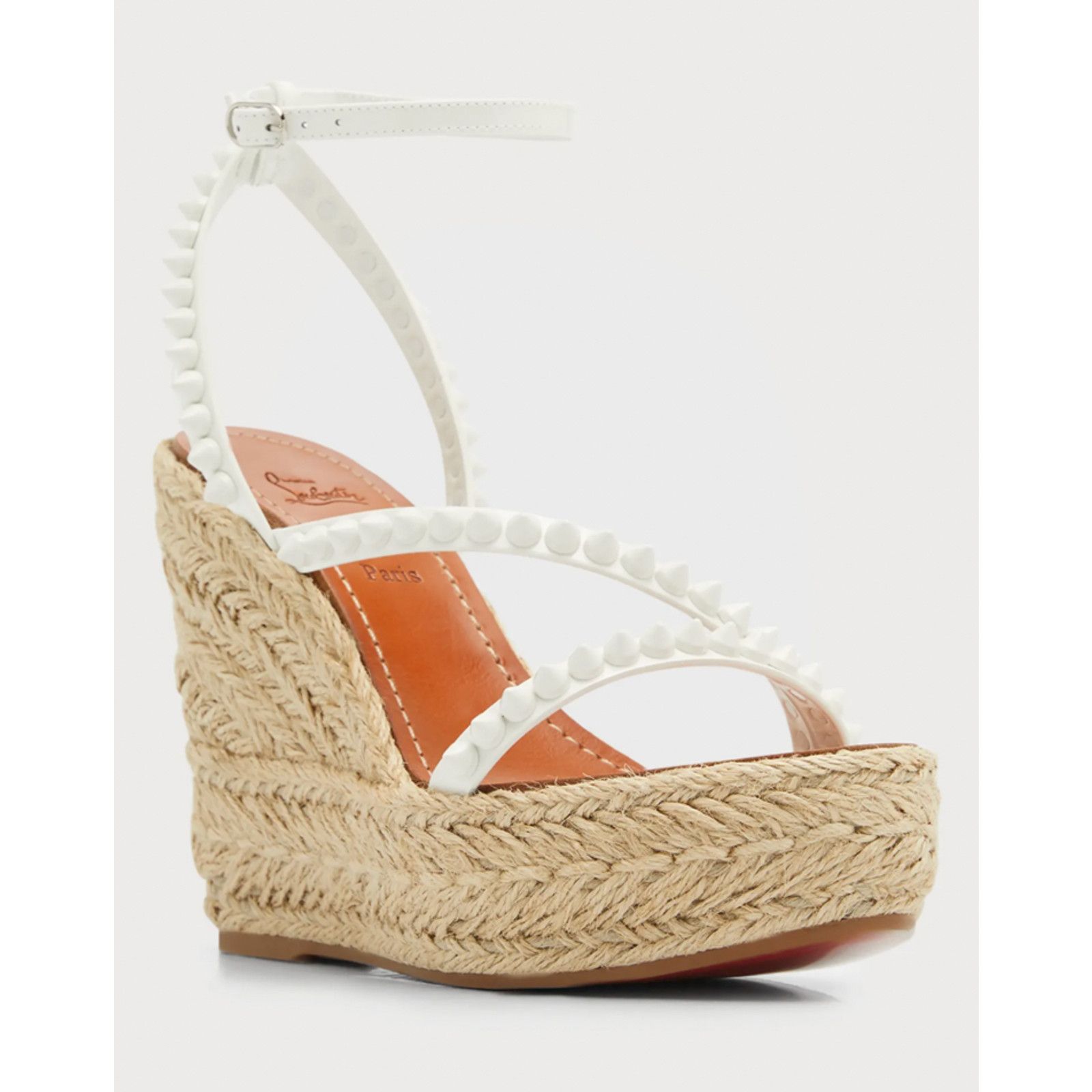Christian Louboutin Mafaldina Zeppa 120 White Platform Wedge Sandal Heel Pump 42 Size US 12 / IT 42 - 3 Thumbnail