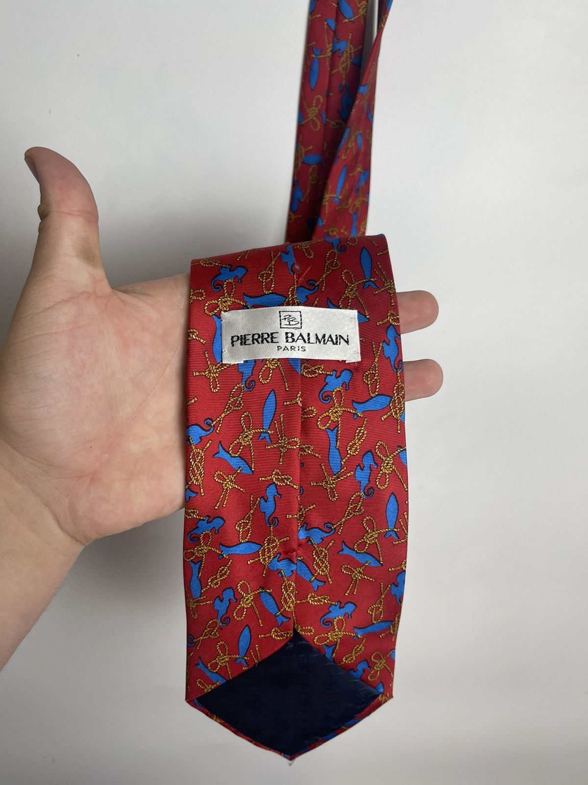 Balmain Balmain 100% Silk plaid pattern tie Size ONE SIZE - 4 Thumbnail