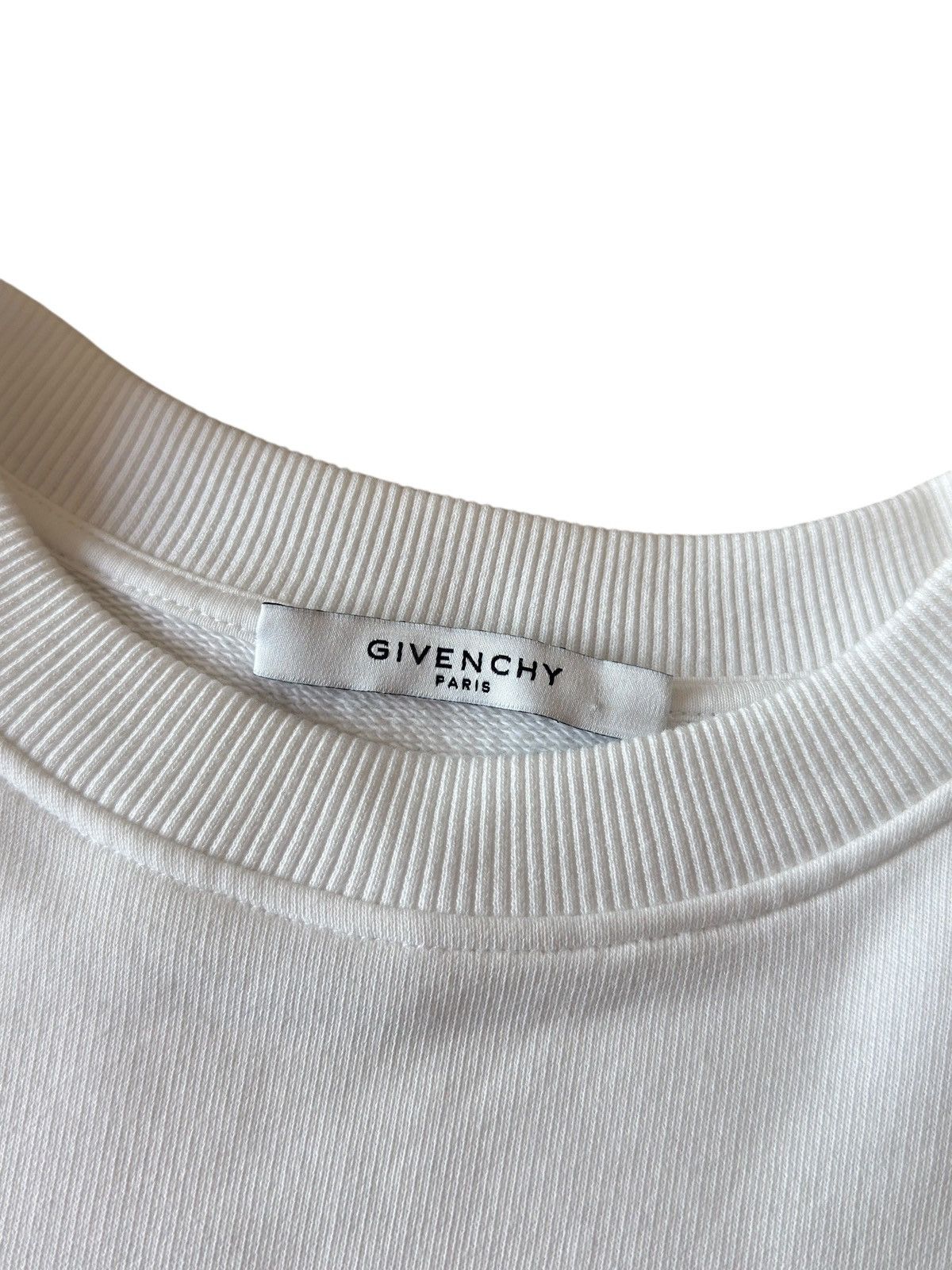 Givenchy Givenchy Cropped Graphic Logo Crewneck Sweater Size S / US 4 / IT 40 - 6 Thumbnail