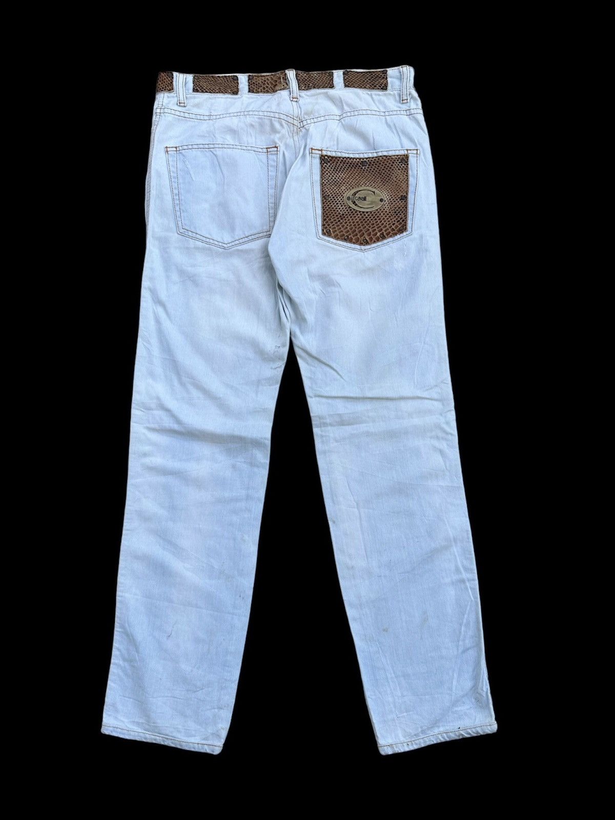 Roberto Cavalli Roberto Cavalli Just Cavalli Snake Distressed jeans Size US 30 / EU 46 - 1 Thumbnail