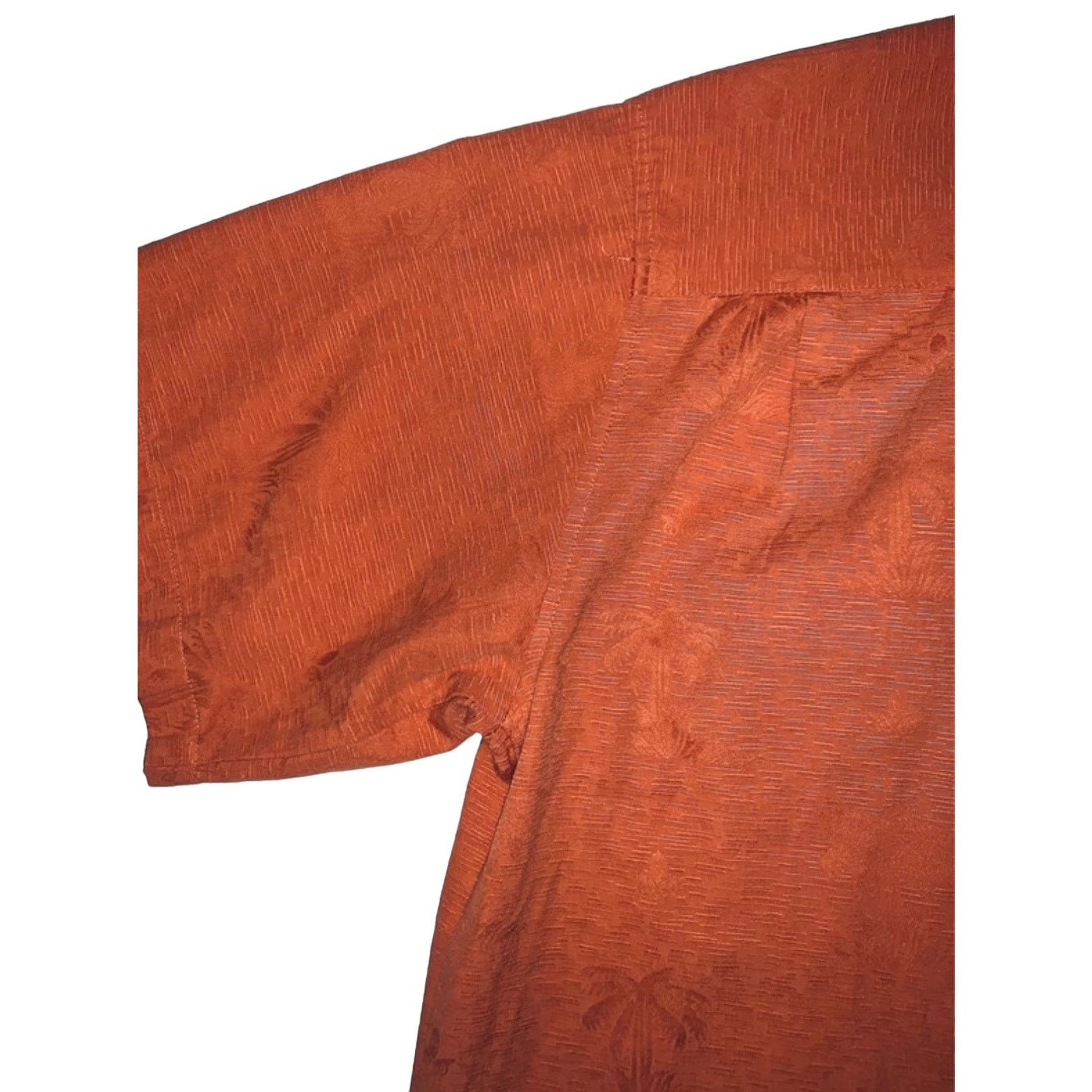 Other Gordon Short Sleeve Button Front Shirt Orange Palm Pattern Size US L / EU 52-54 / 3 - 7 Thumbnail