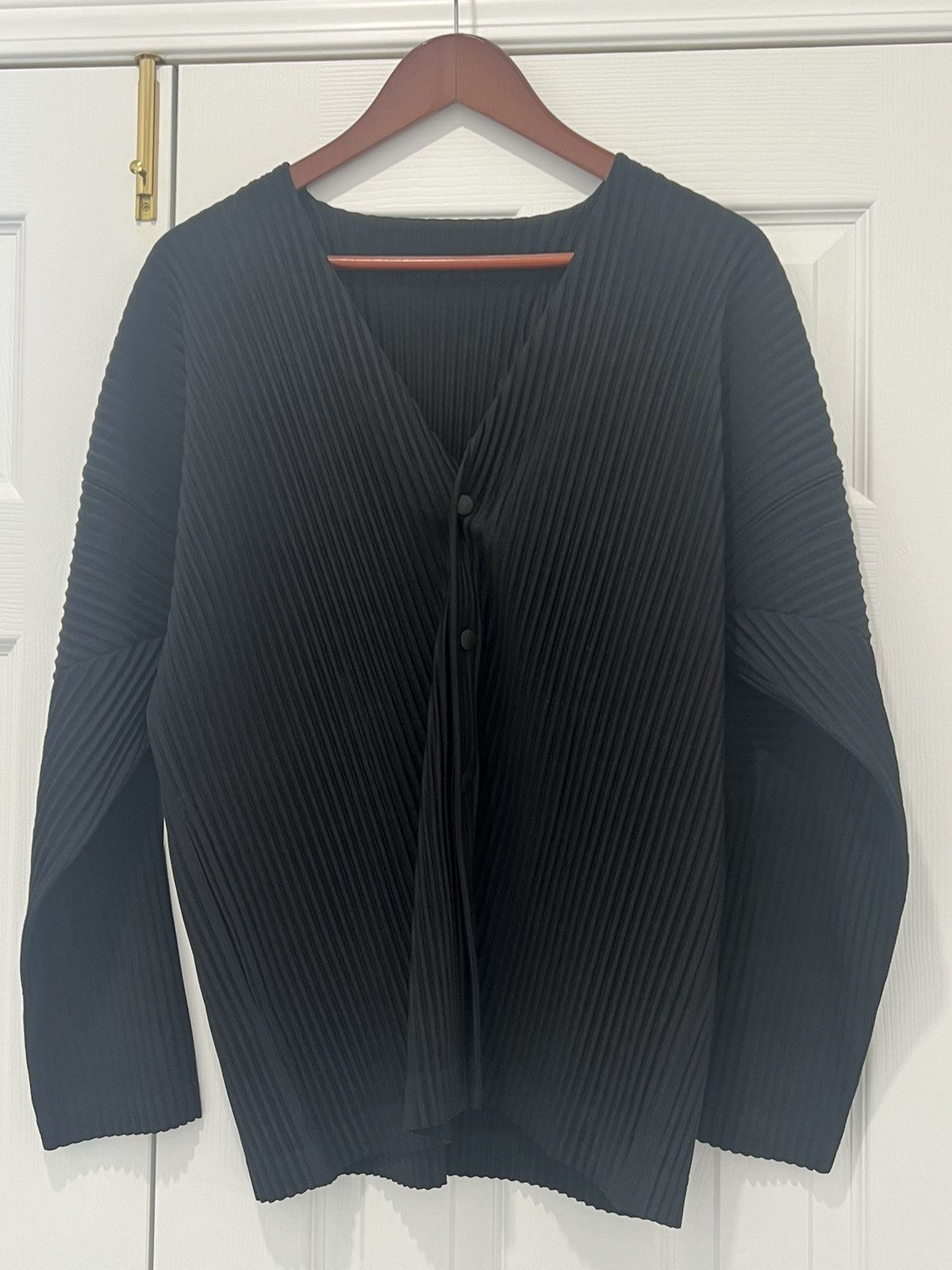 Issey Miyake Issey Miyake Homme Plissé Pleated Cardigan Size US M / EU 48-50 / 2 - 2 Thumbnail