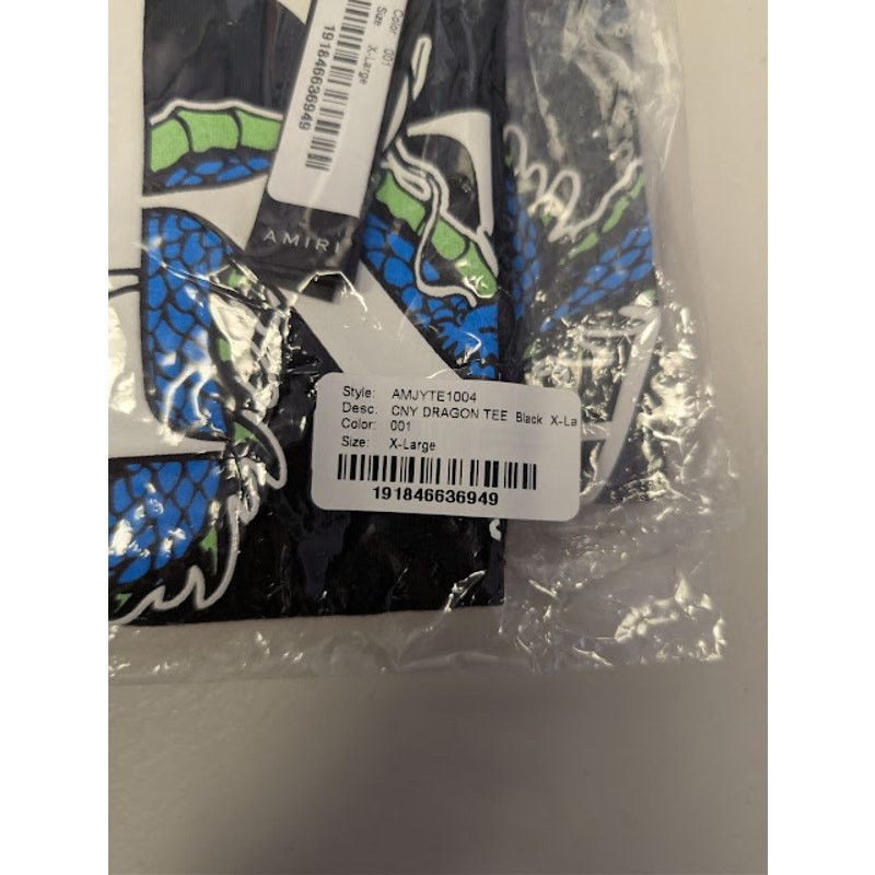 Amiri o1rshd1 CNY Dragon T-Shirt in Black Size US XL / EU 56 / 4 - 23 Thumbnail