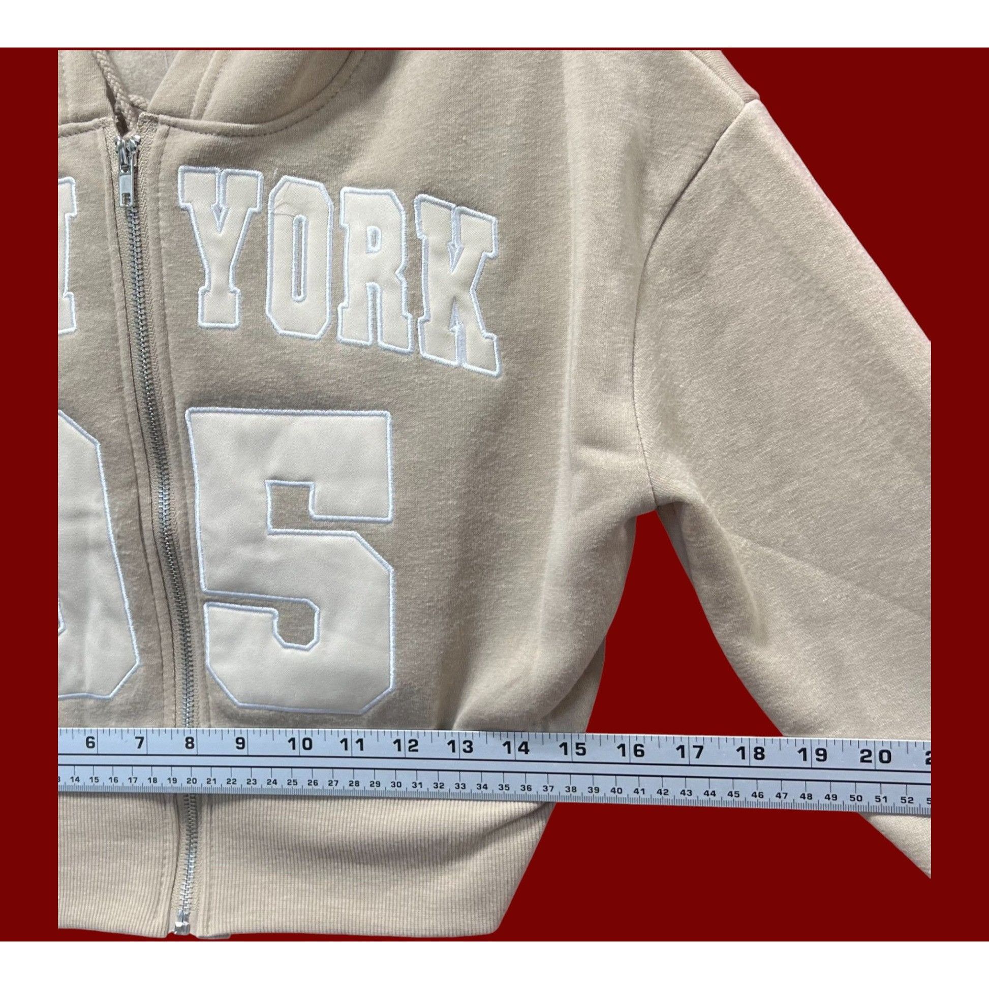 rue21 Rue 21 - Women's Long Sleeve Hooded Sweatshirt - Beige - Sma Size S / US 4 / IT 40 - 4 Thumbnail