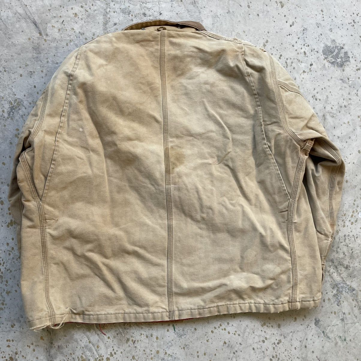 Carhartt × Vintage Vintage brown Carhartt chore jacket w/ red quilted lining Size US XL / EU 56 / 4 - 8 Thumbnail
