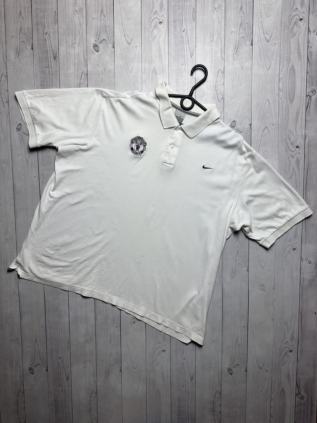 Nike × Vintage Vintage Nike Manchester United soccer polo logo XXL Size US XXL / EU 58 / 5 - 1 Thumbnail
