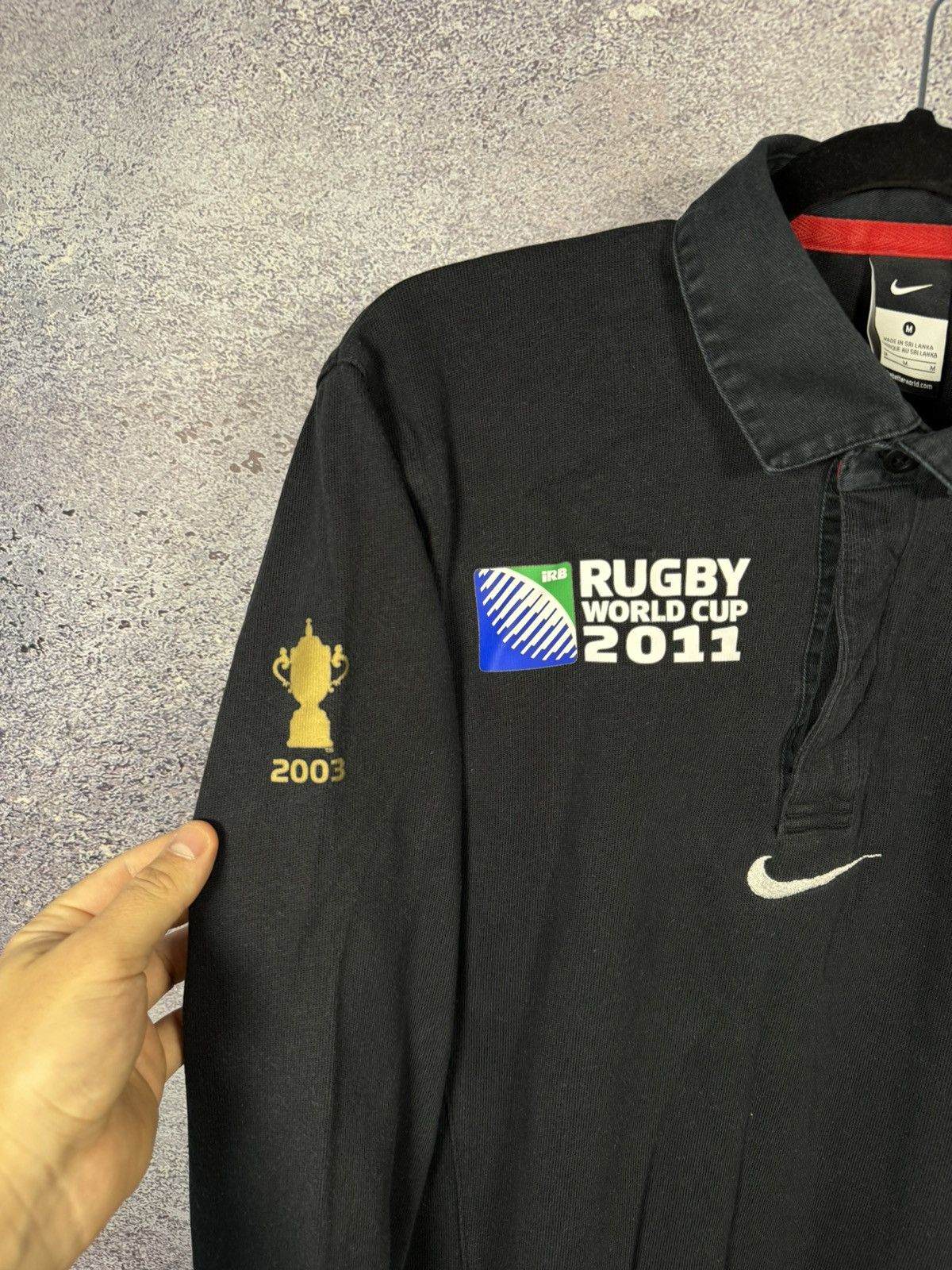 Nike England Nike Rugby World Cup 2011 Jersey Men’s Black Small Size US S / EU 44-46 / 1 - 6 Thumbnail