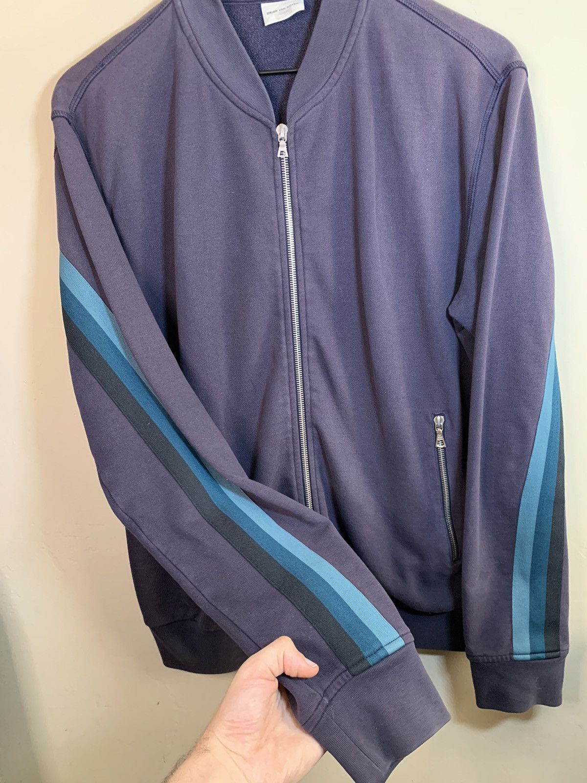 Designer × Dries Van Noten *RARE* Dries Van Noten Embroidered Stripe Track Jacket - L Size US L / EU 52-54 / 3 - 3 Thumbnail