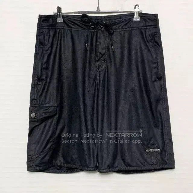 Chrome Hearts Chrome Hearts Cross Logo Silver Buckle Shorts. Size US 35 - 1 Thumbnail