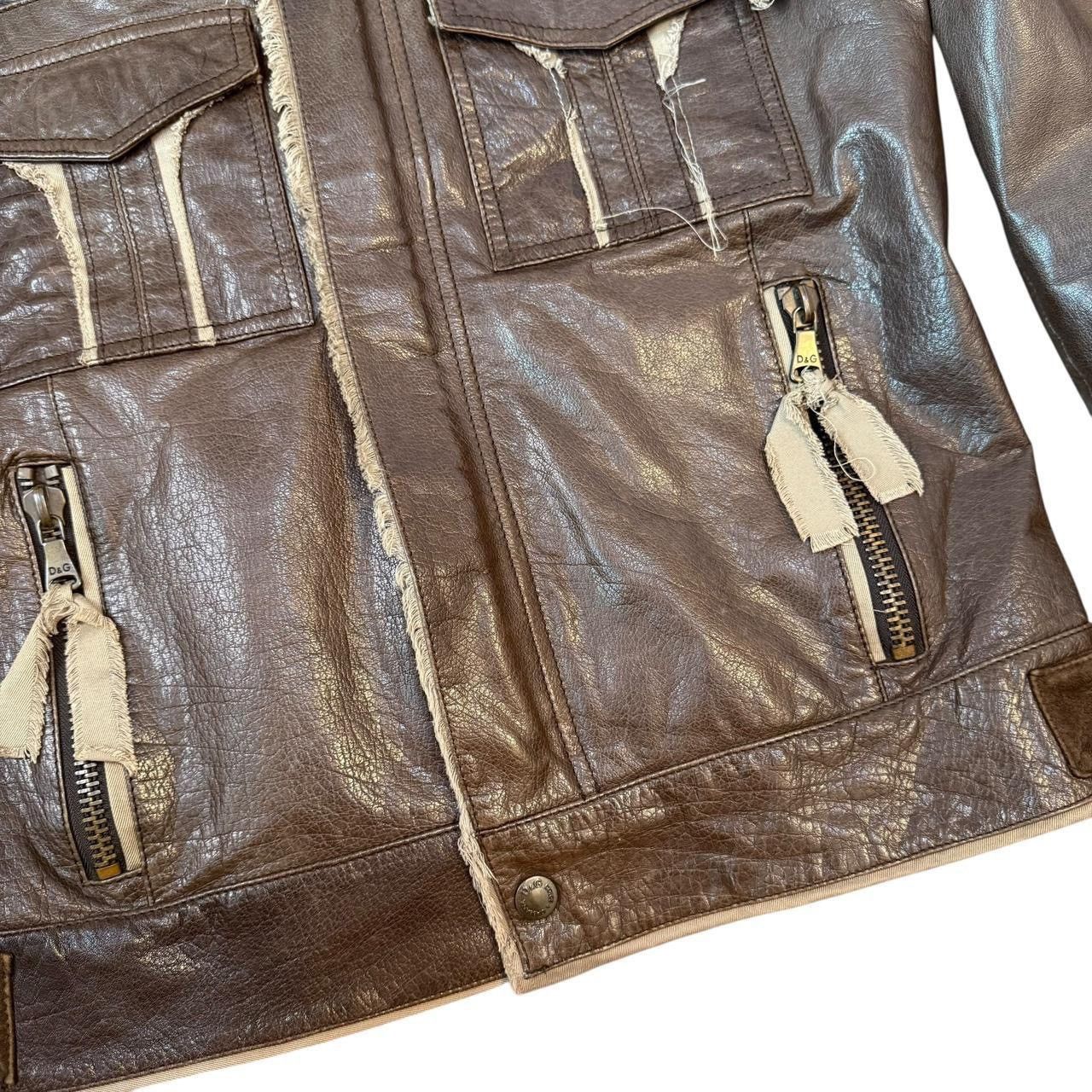 Dolce & Gabbana D&G Dolce & Gabbana Lamb Leather Vintage/Y2K Cowboy Jacket Size US M / EU 48-50 / 2 - 5 Thumbnail