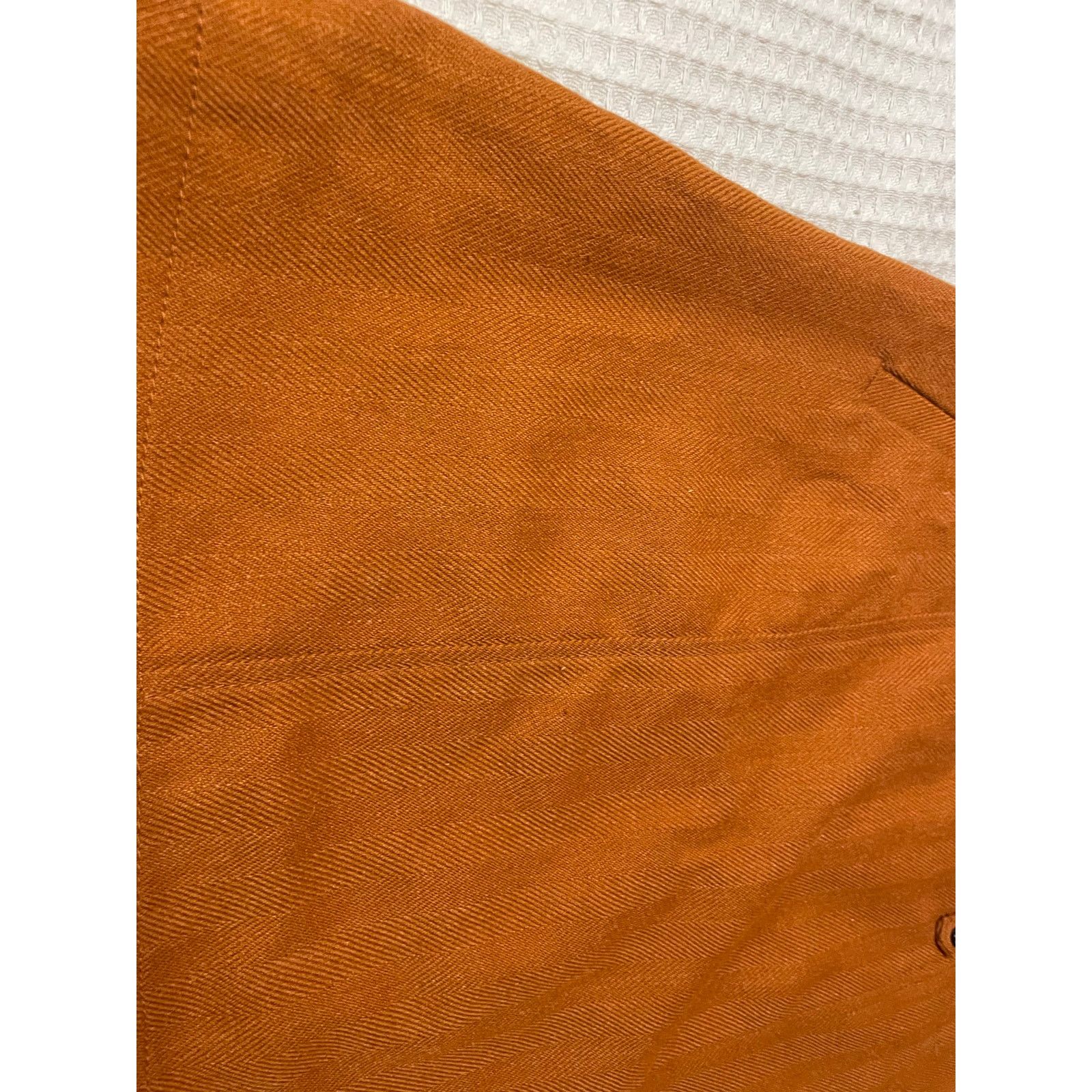 Merona Merona Wool Blend Rust Orange Retro High Waisted Mini Skirt Size 32" / US 10 / IT 46 - 12 Thumbnail