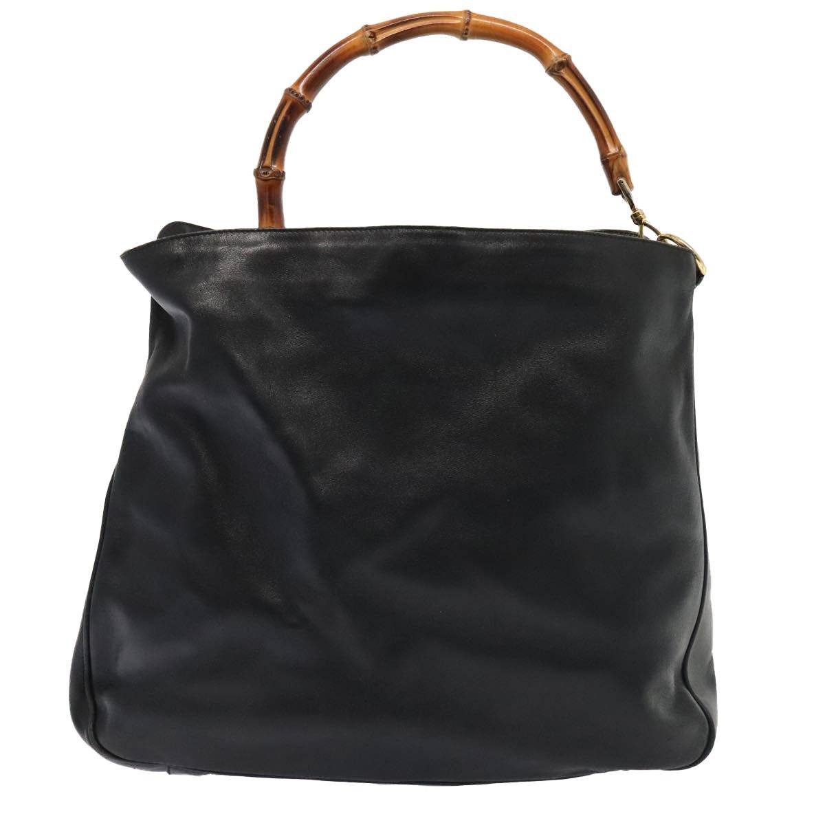 Gucci GUCCI Bamboo Shoulder Bag Leather Black Gold 001 2123 001 Size ONE SIZE - 2 Thumbnail