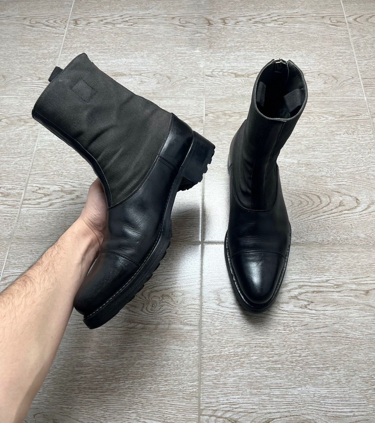Miu Miu Miu Miu Leather Ankle Zip Guidi Style Boots 00s Size US 9.5 / EU 42-43 - 15 Thumbnail