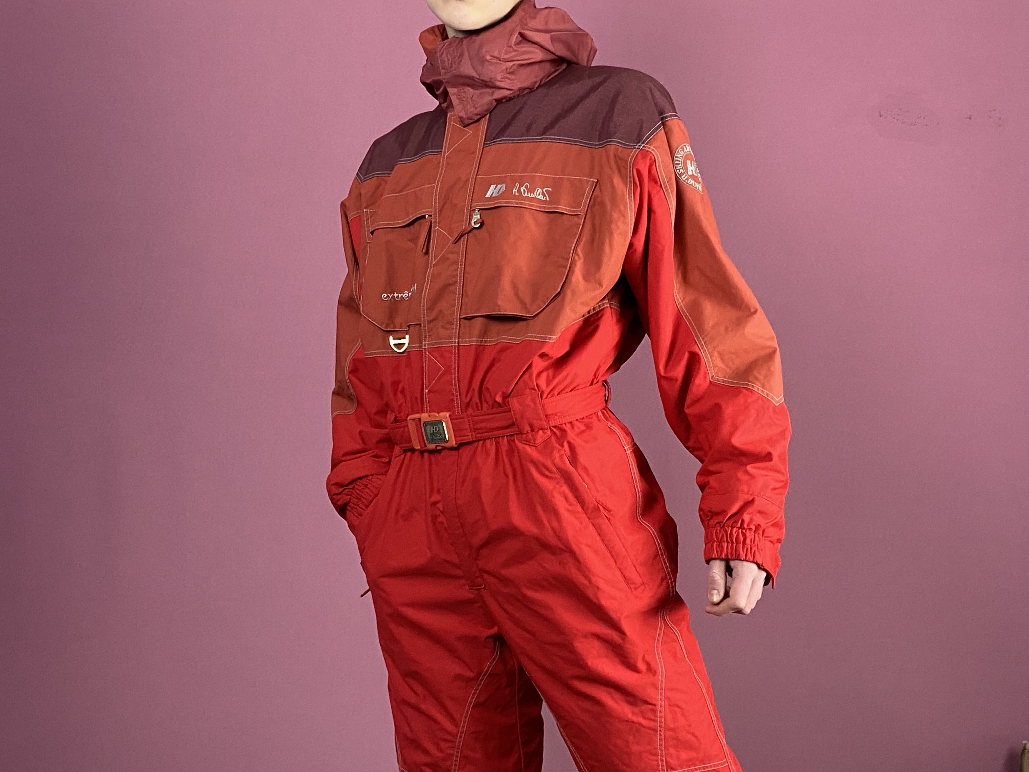 Vintage Henri Duvillard Vintage Men's One Piece Ski Suit - L Size US L / EU 52-54 / 3 - 1 Thumbnail