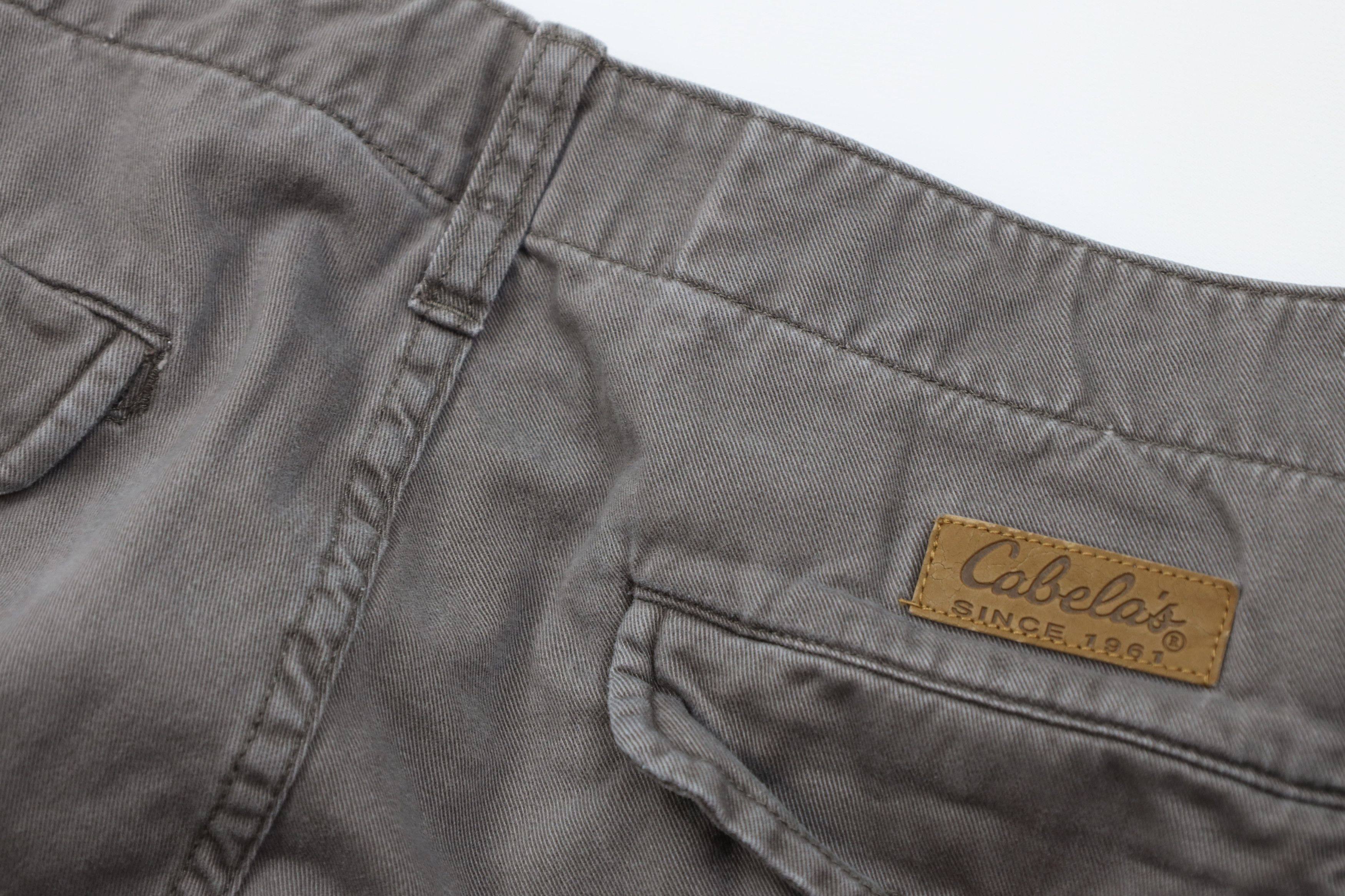 Cabelas Vintage Cabelas Baggy Relaxed Fit Wide Leg Cargo Pants Gray Size US 36 / EU 52 - 14 Thumbnail