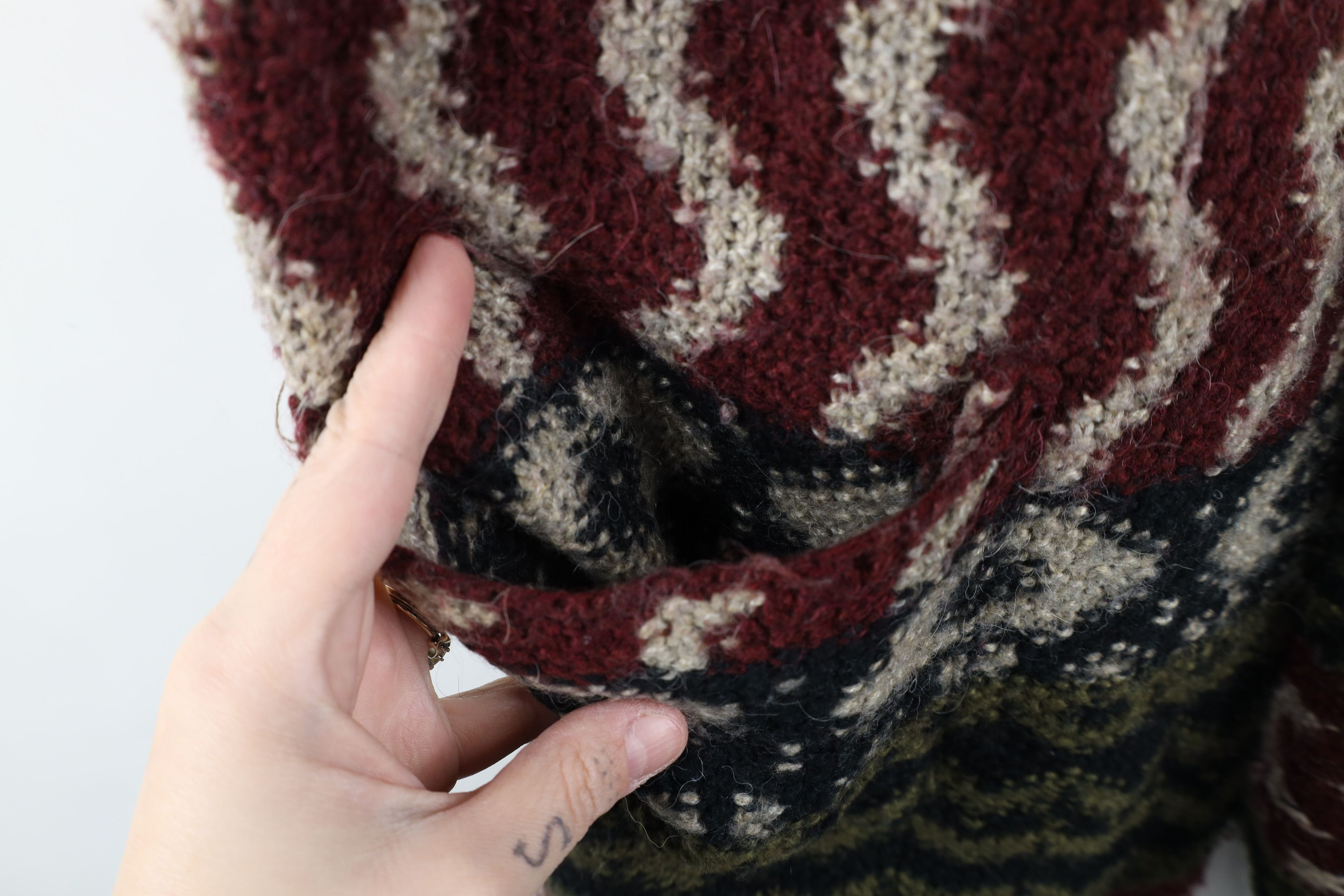 Abercrombie & Fitch × Vintage Vintage Y2K Babydoll Abercrombie & Fitch Hooded Knit Sweater Size S / US 4 / IT 40 - 5 Thumbnail