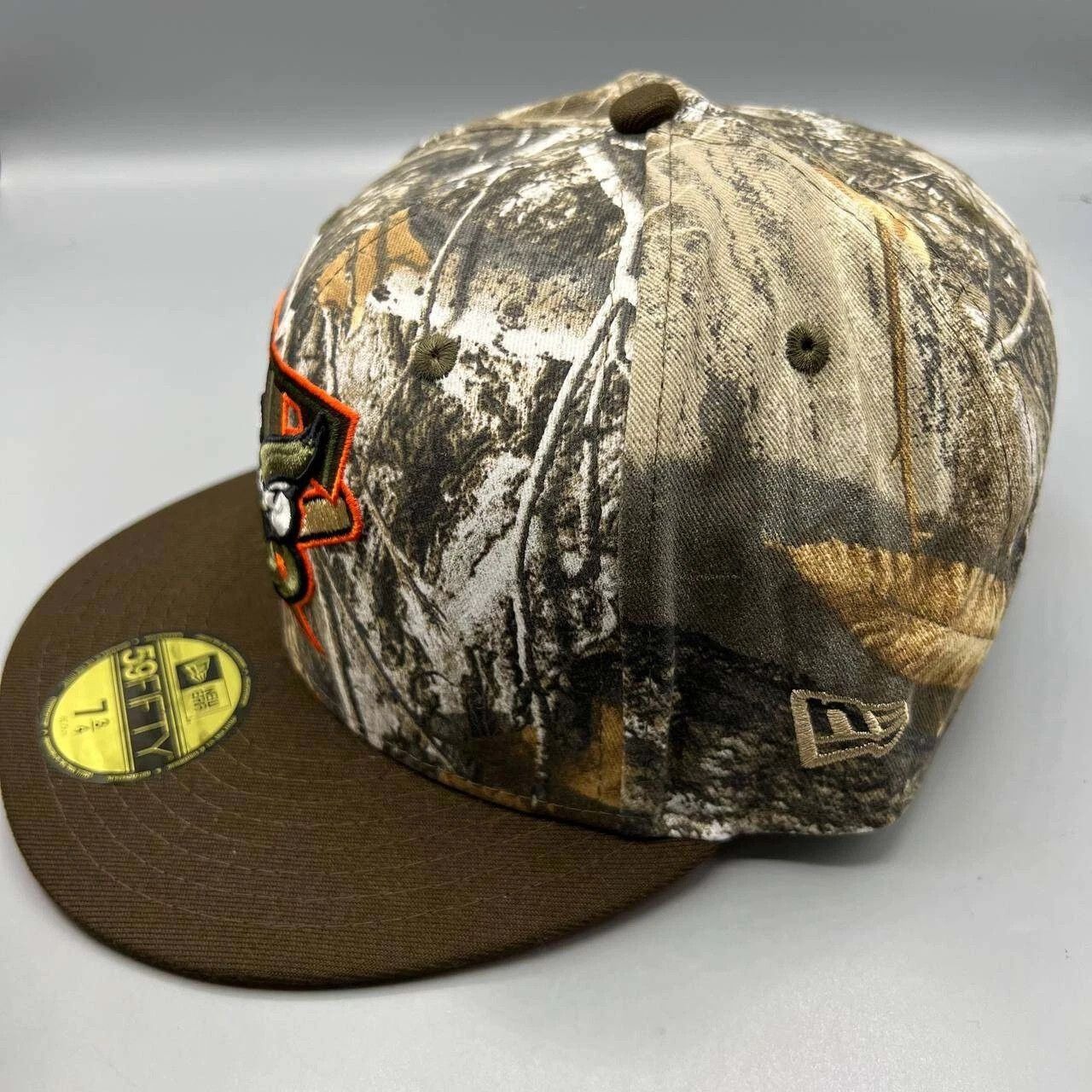 New Era Toronto Blue Jays Hat Men 7 3/4 Realtree Camo Fitted Cap Size ONE SIZE - 6 Thumbnail