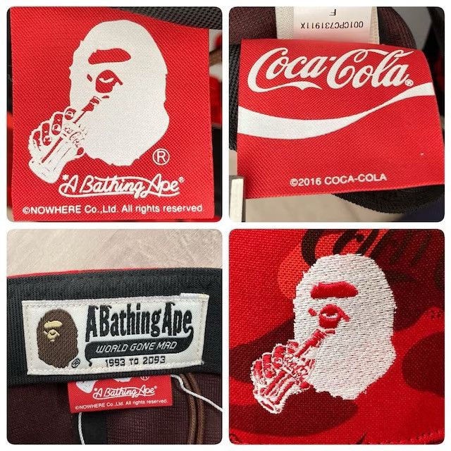 Bape × Coca Cola Coca Cola BAPE CAMO snapback hat cap a bathing ape Size ONE SIZE - 8 Thumbnail