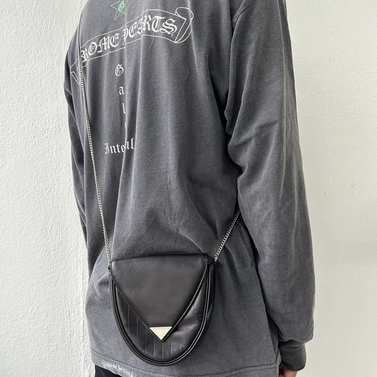 Hiroko Koshino Homme Hiroko Koshino Japanese Chain Sling Bag Prada Style Size ONE SIZE - 1 Thumbnail