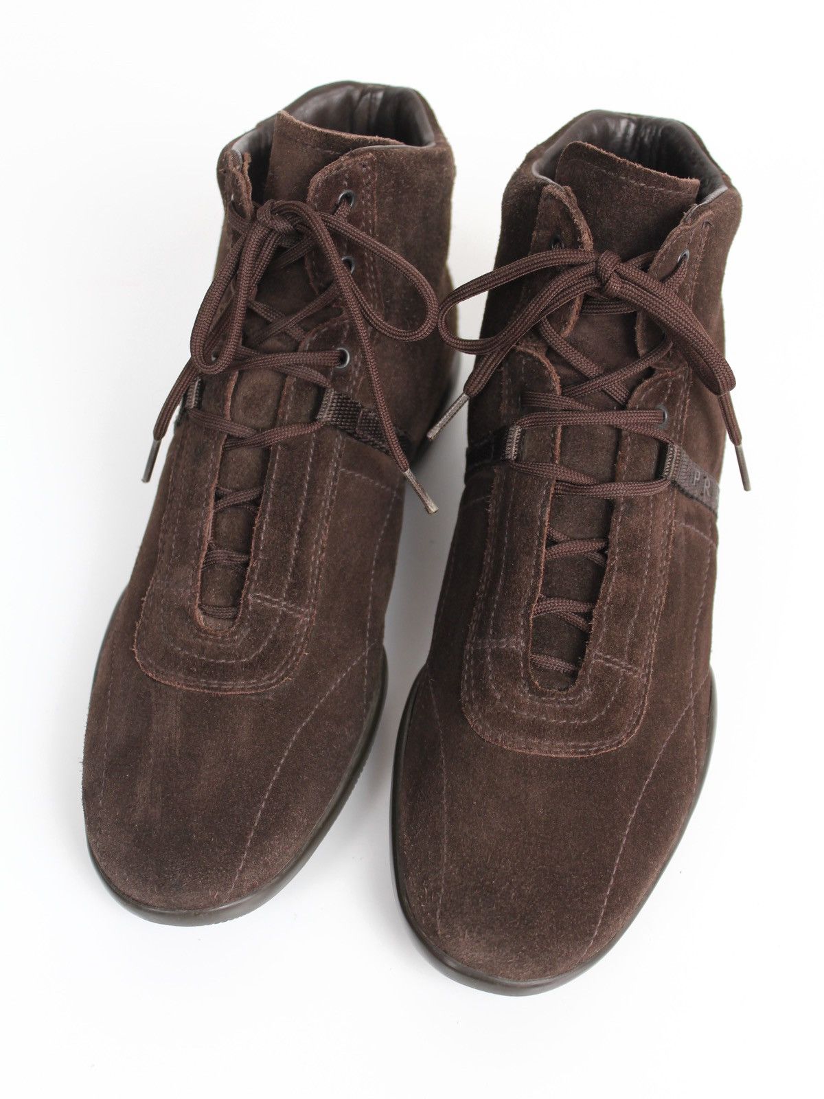 Prada Prada Sport Linea Rossa 00s Brown Suede Sneakers Size US 8 / IT 38 - 6 Thumbnail