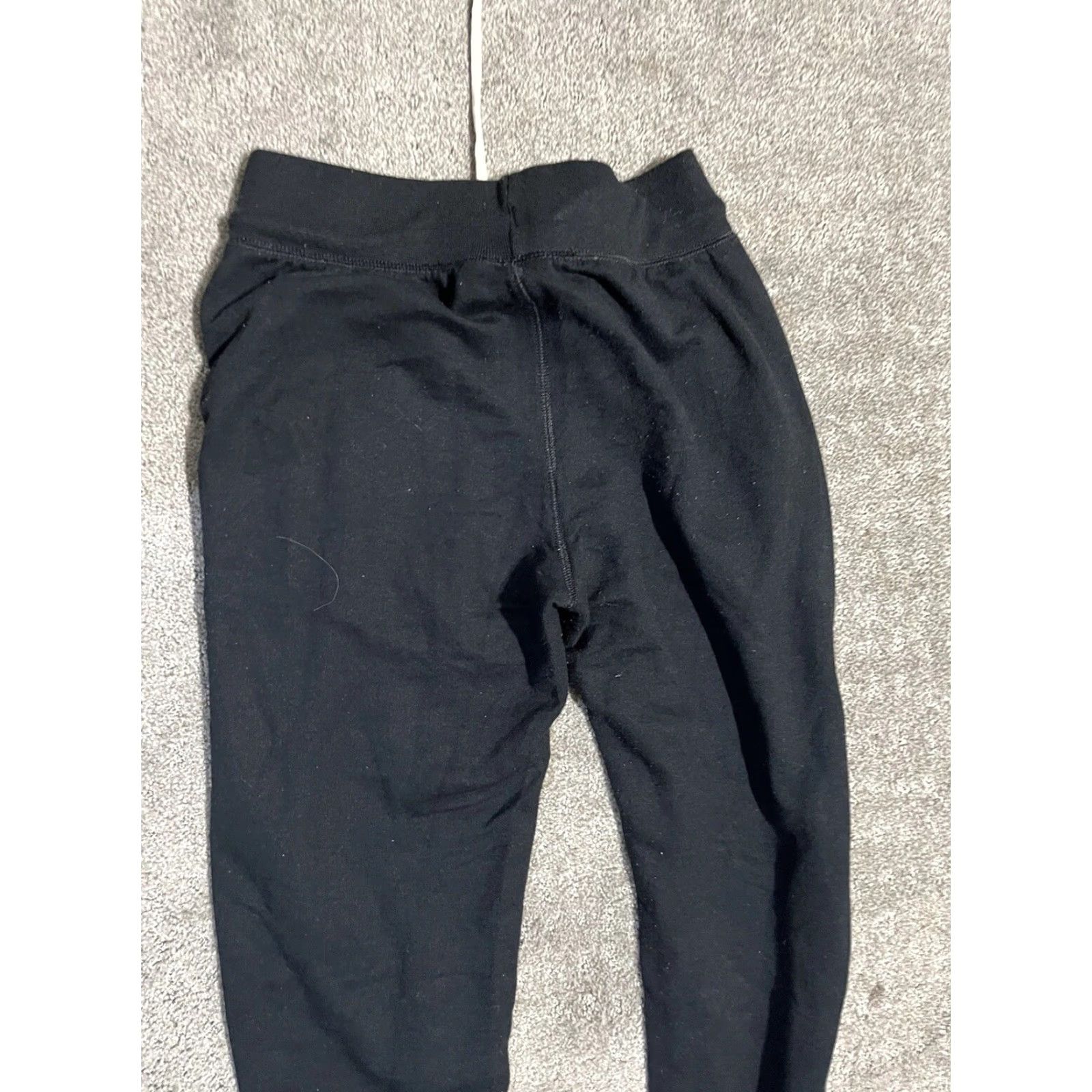 Vintage VINTAGE Reverse Champion Women XS Sweatpants Tapered Black Activewear Slim Fit Reversible Cotton Size 26" / US 2 / IT 38 - 3 Thumbnail