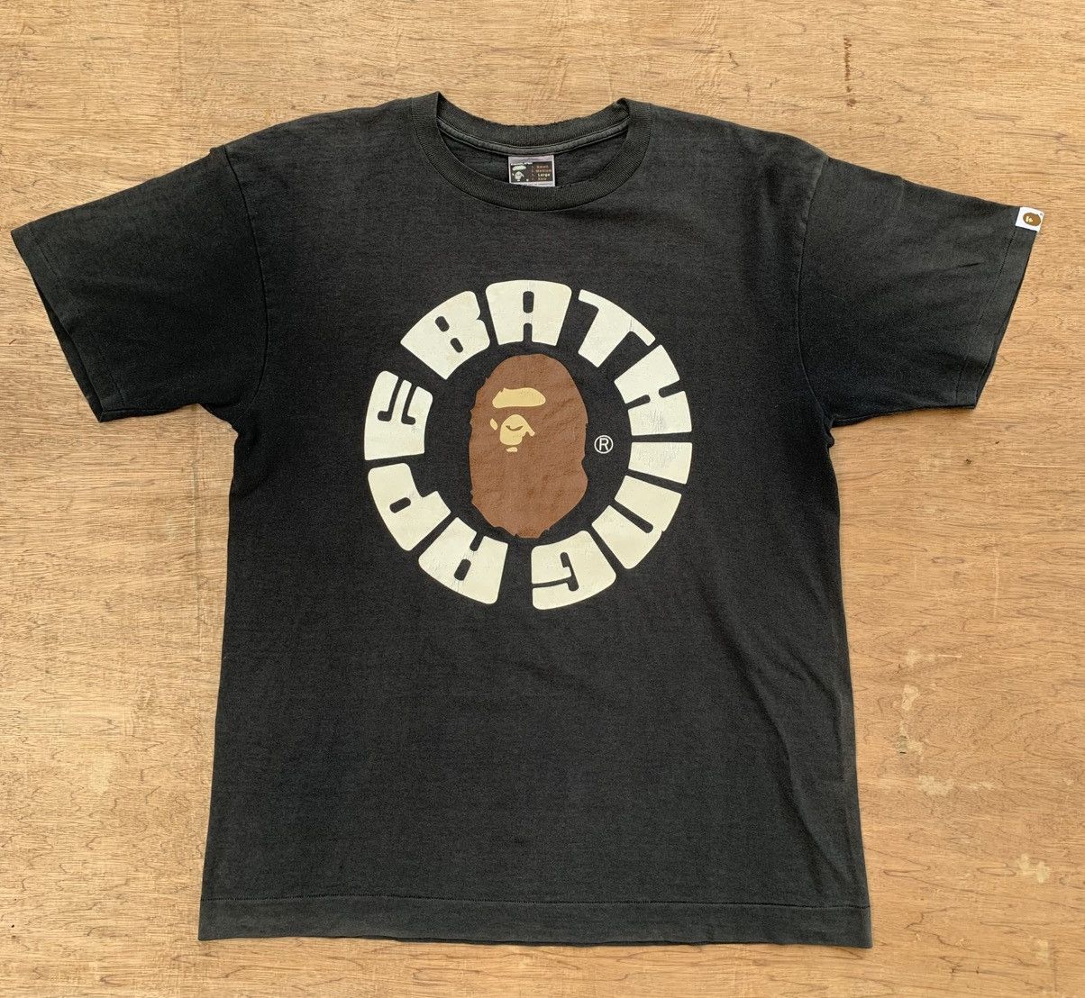 Bape Distressed Sun Faded Bathing Ape T Shirt Size US L / EU 52-54 / 3 - 3 Thumbnail