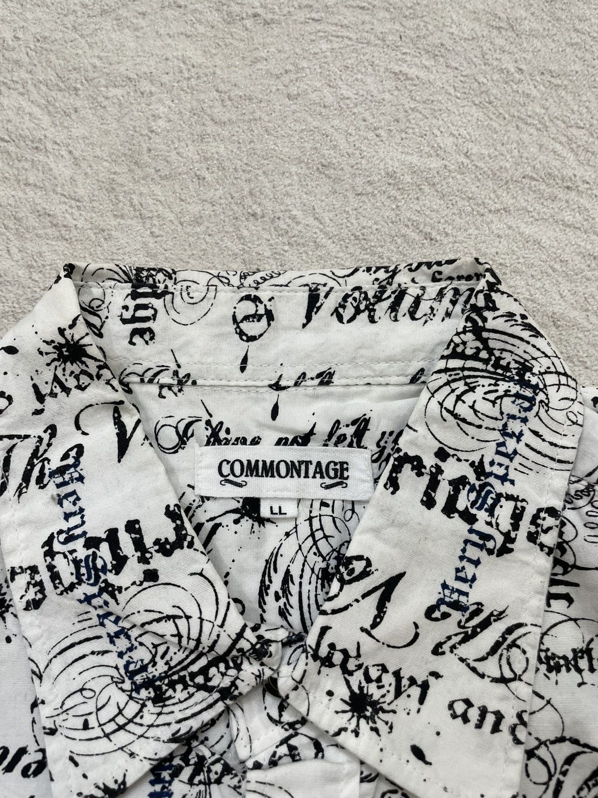 If Six Was Nine 2000s Japanese Poem Shirt AOP y2k Ifsix Hysteric Lgb y’s Size US L / EU 52-54 / 3 - 4 Thumbnail