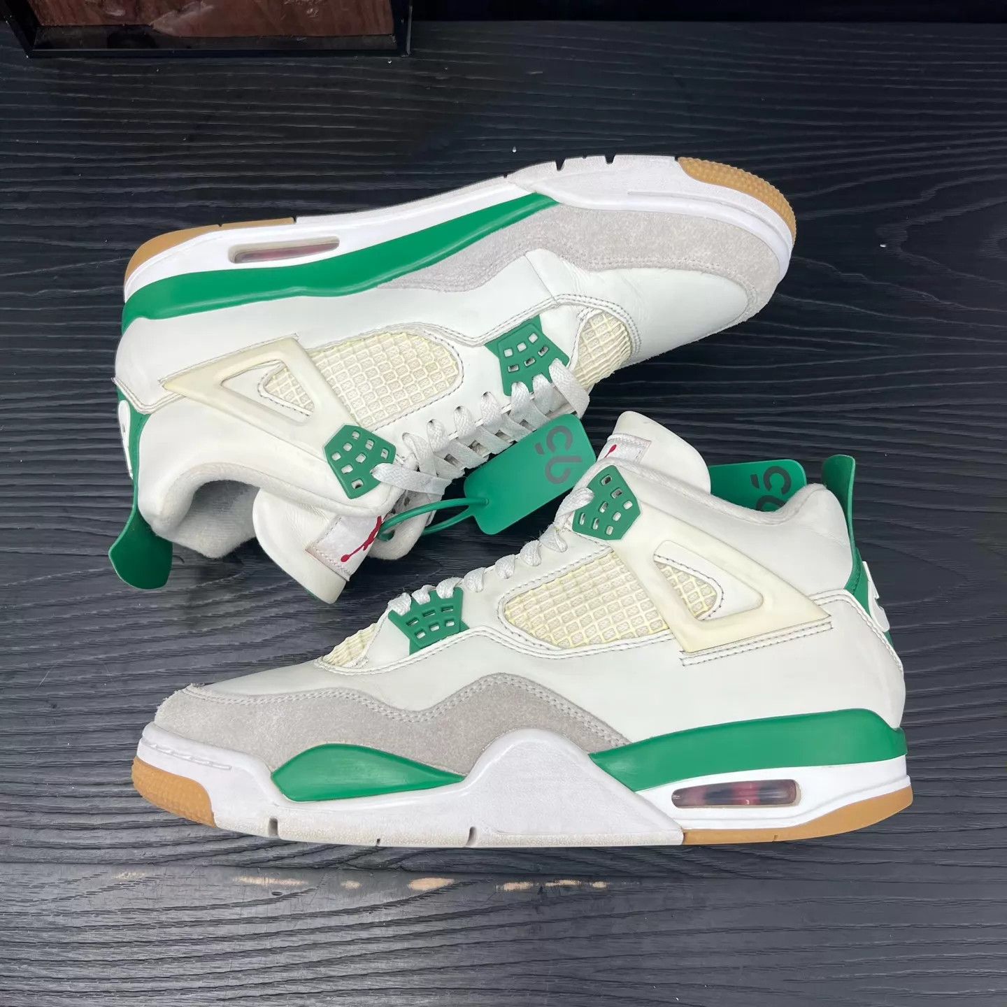 Nike Air Jordan 4 SB White/Green Size 43 Boxed New Size US 10 / EU 43 - 4 Thumbnail