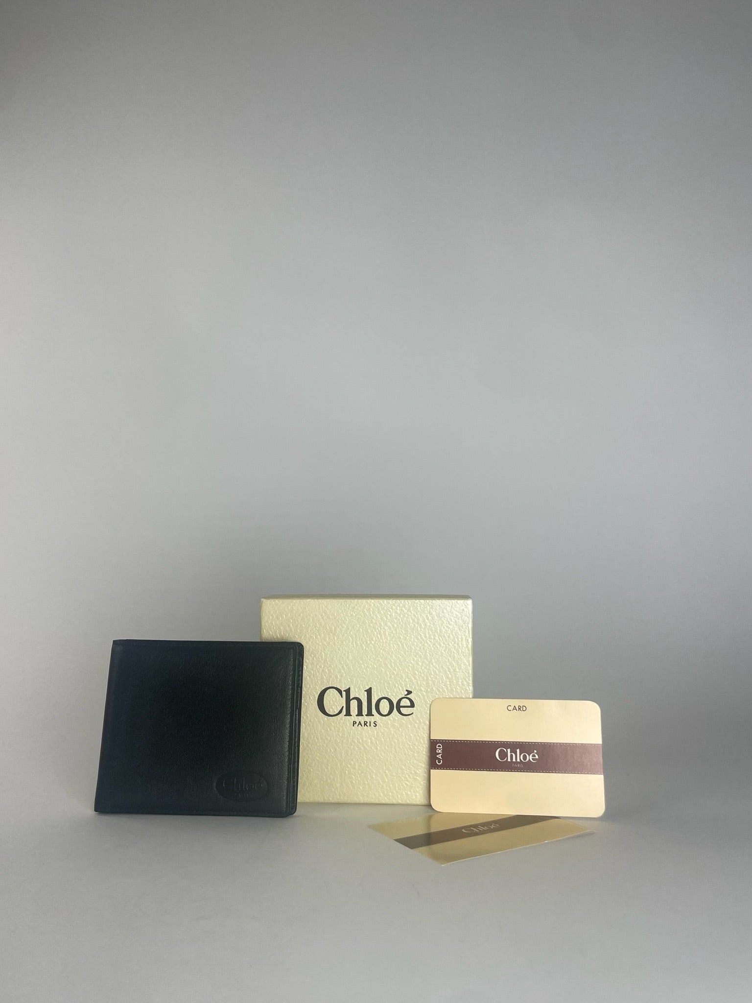 Chloe Vintage Flapable Leather Wallet Black Size ONE SIZE - 1 Thumbnail